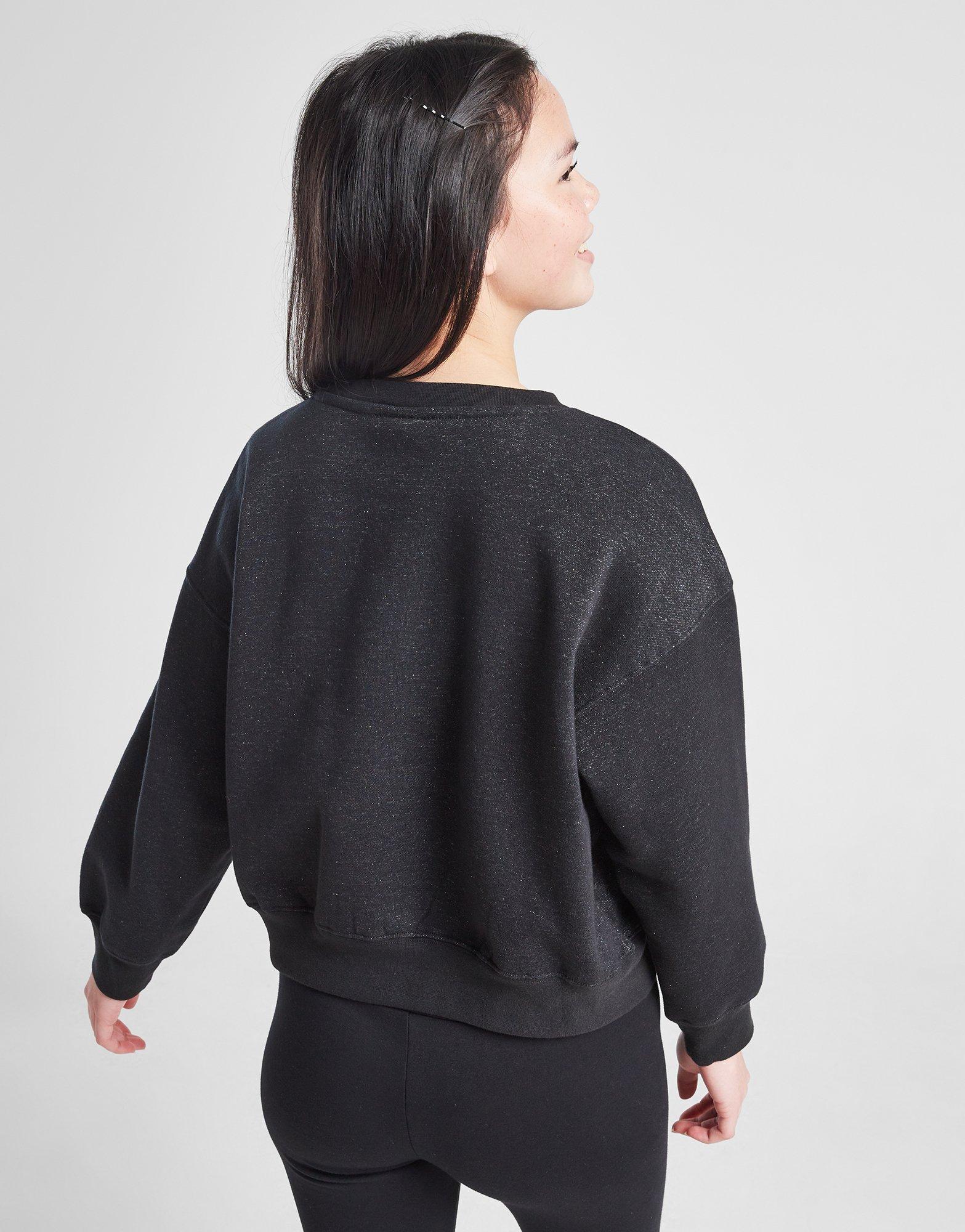 Jordan Girls' Glitter Crew Sweatshirt Junior