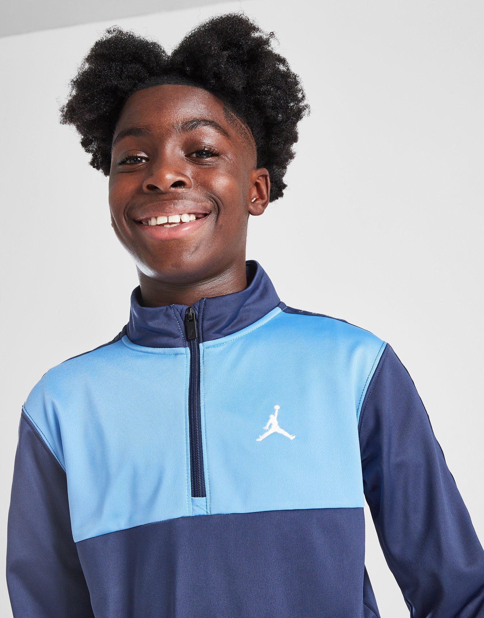 Jordan Jumpman Poly 1 4 Zip Tape Tracksuit Junior NorteShopping