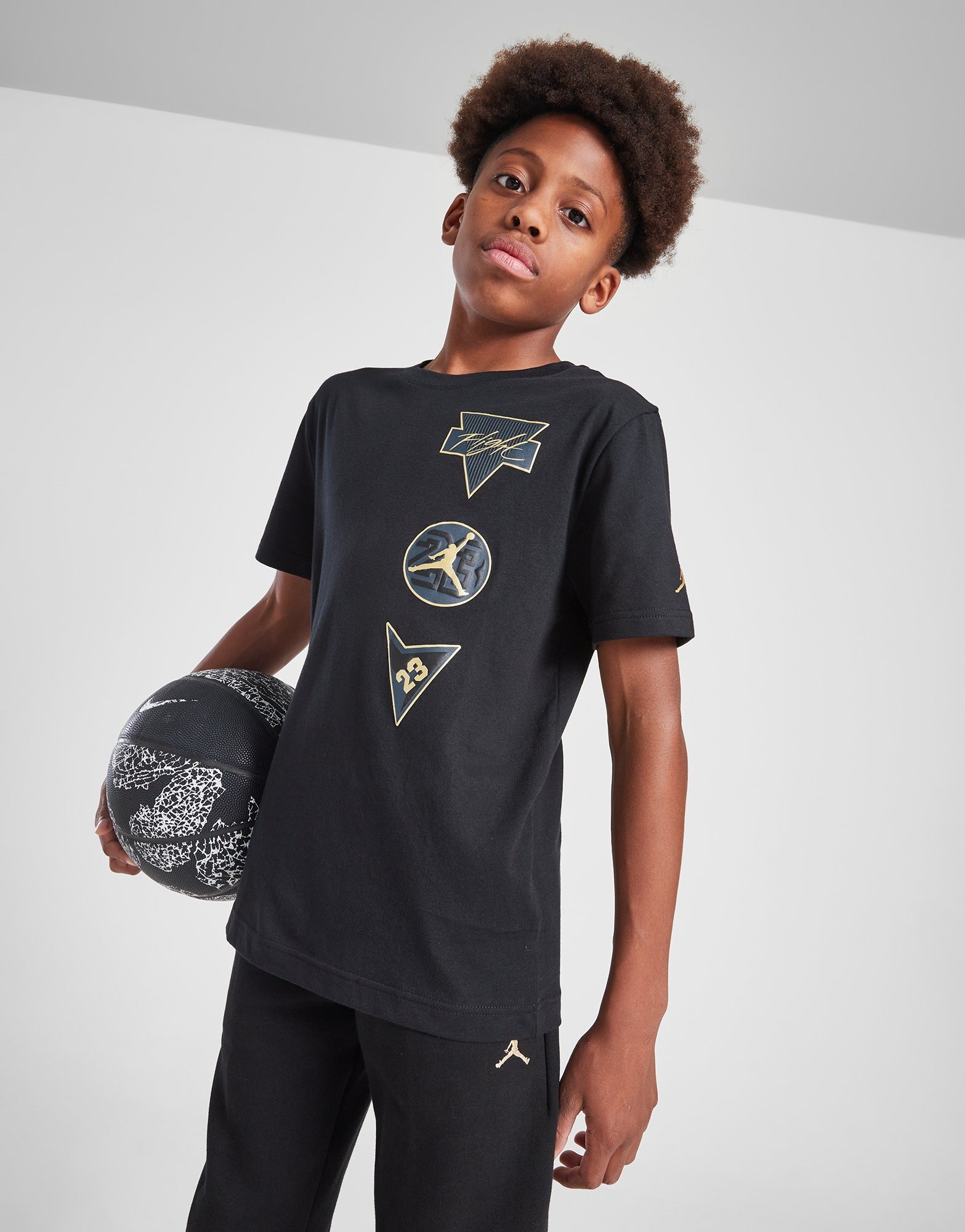 Black Jordan See Me Shine T Shirt Junior JD Sports UK