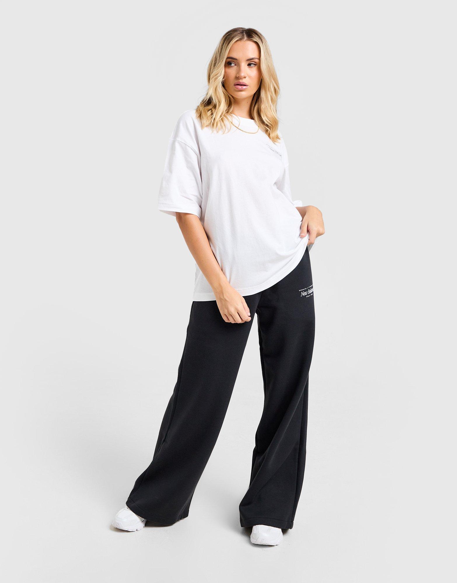 New Balance Script Wide Leg Joggers
