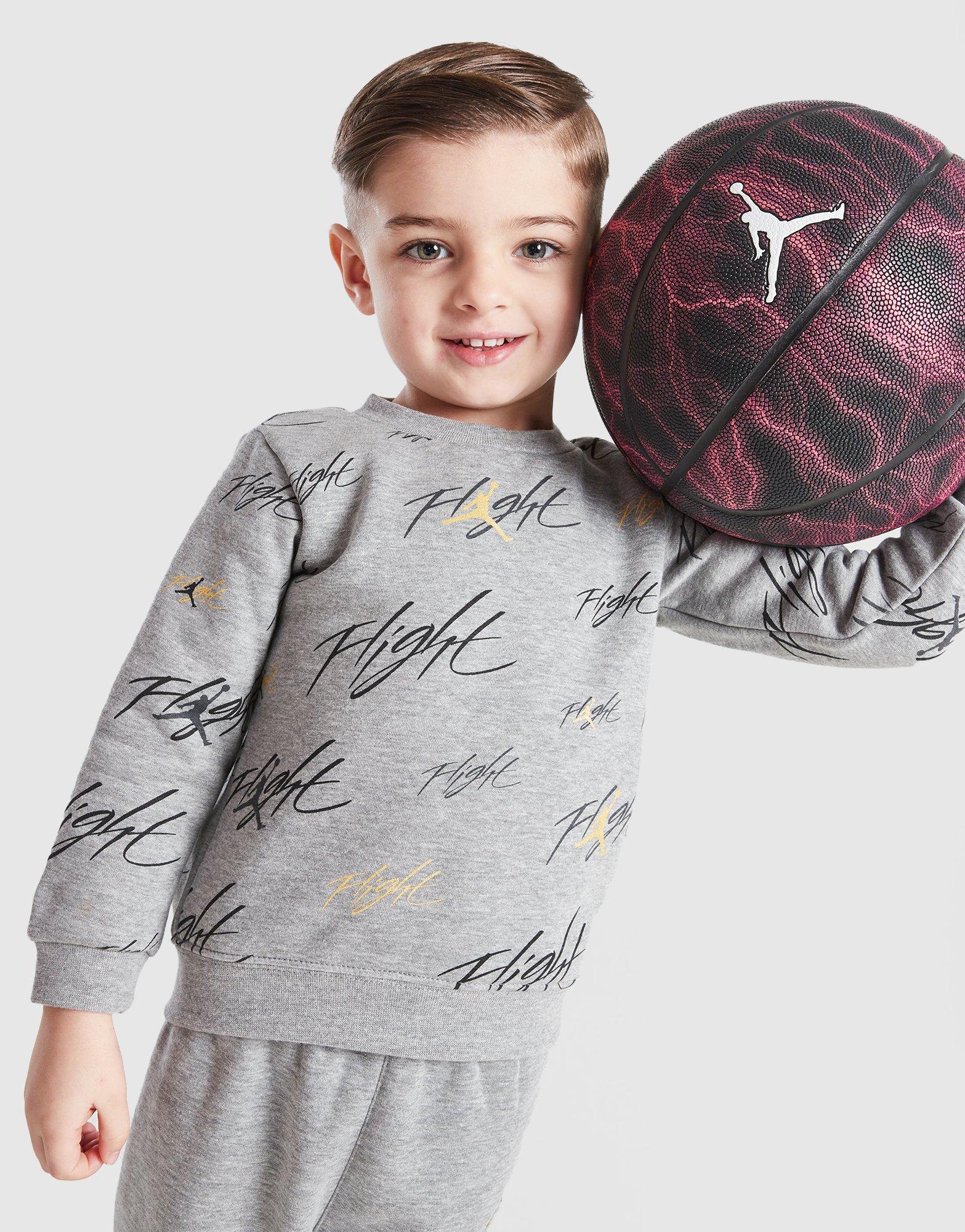 Jordan All Over Print Crew/Jogginghosen Set Babys