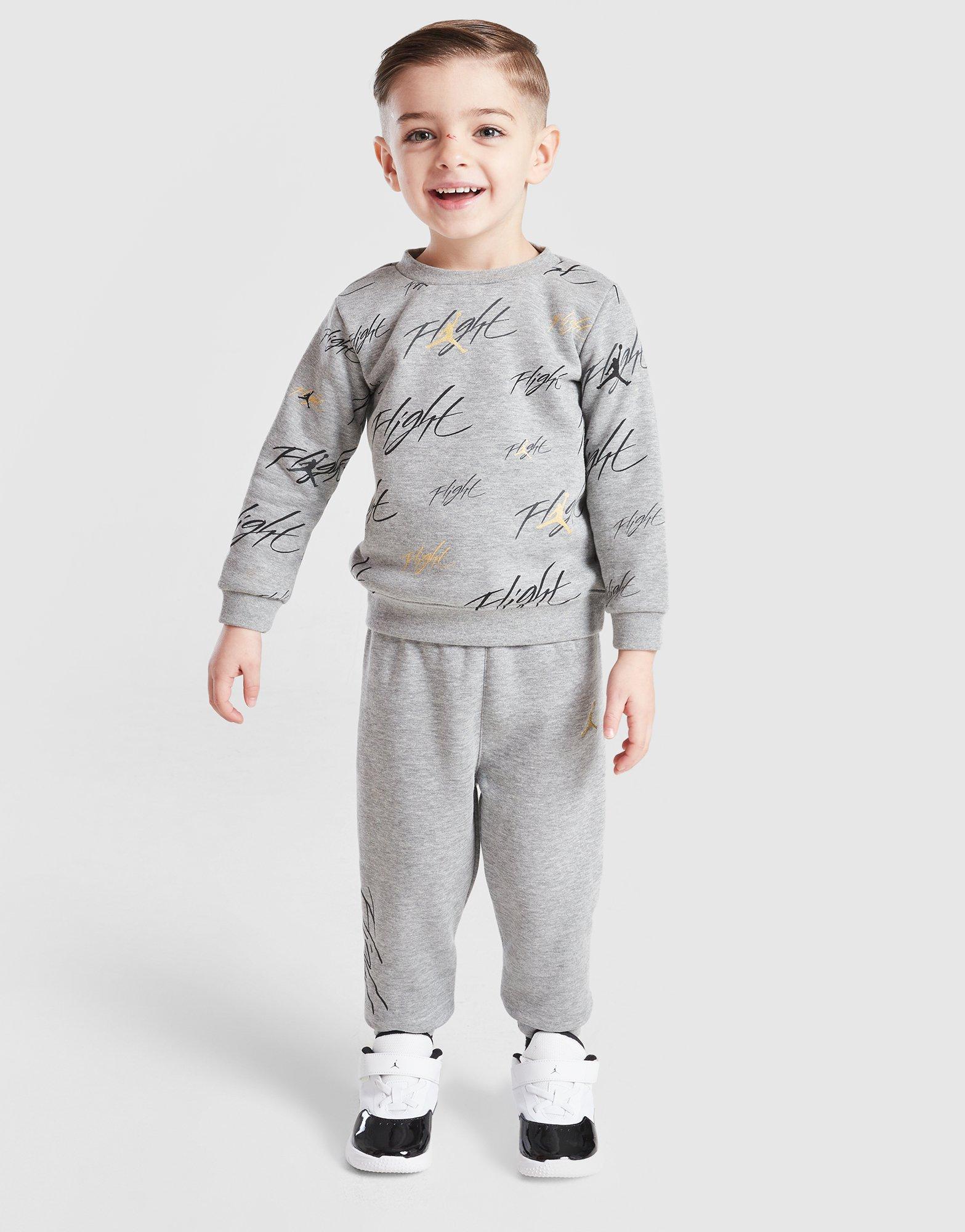 Jordan All Over Print Crew/Jogginghosen Set Babys