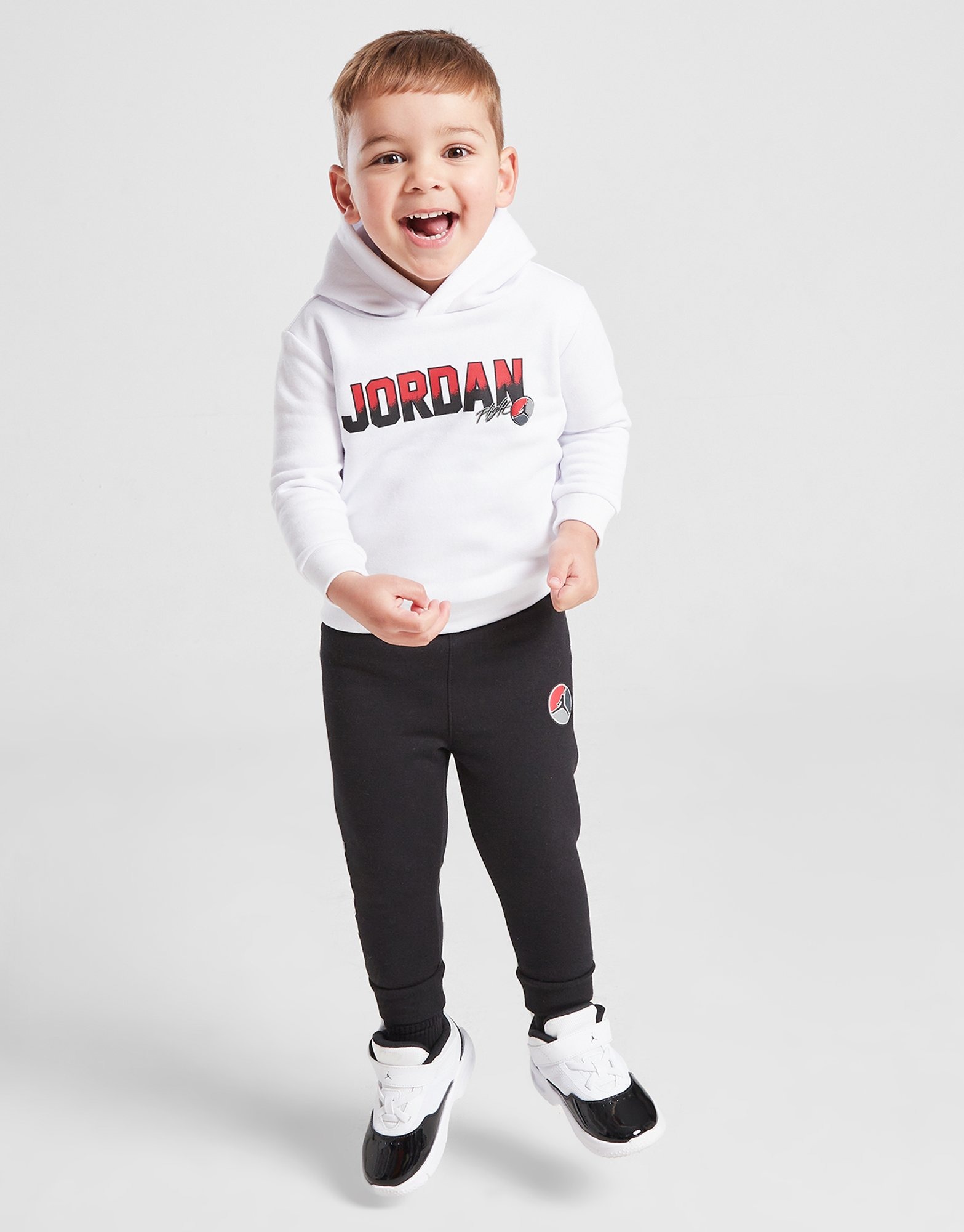 White Jordan Court Patch Hooded Tracksuit Infant JD Sports Global