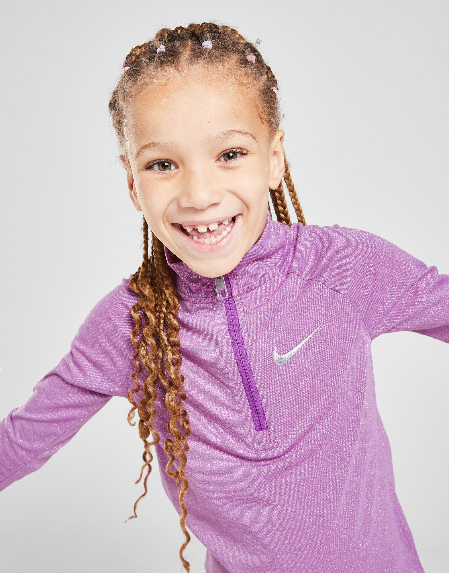 Nike Girls' Glitter Pacer 1/4 Zip Set Children