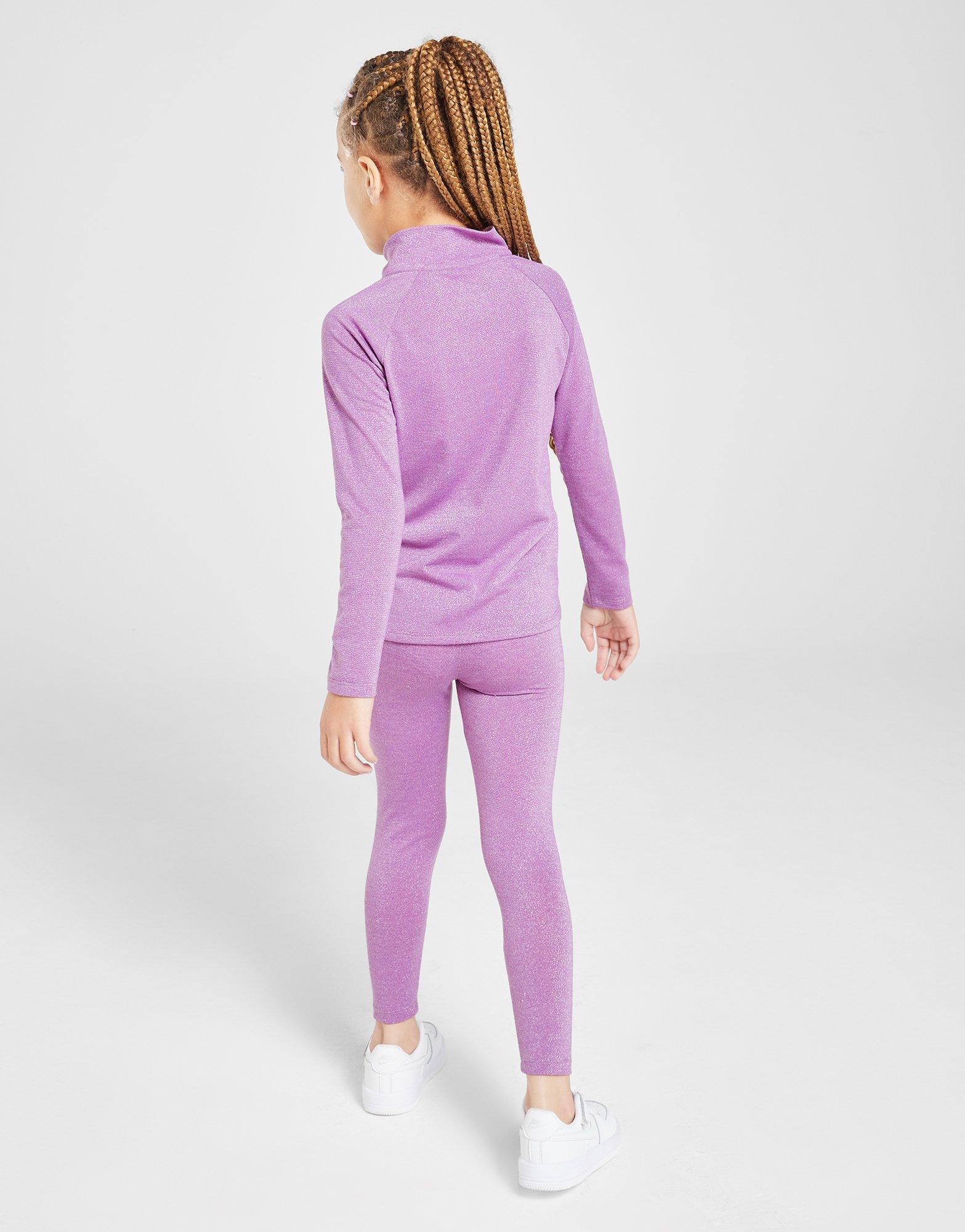 Nike Girls' Glitter Pacer 1/4 Zip Set Children