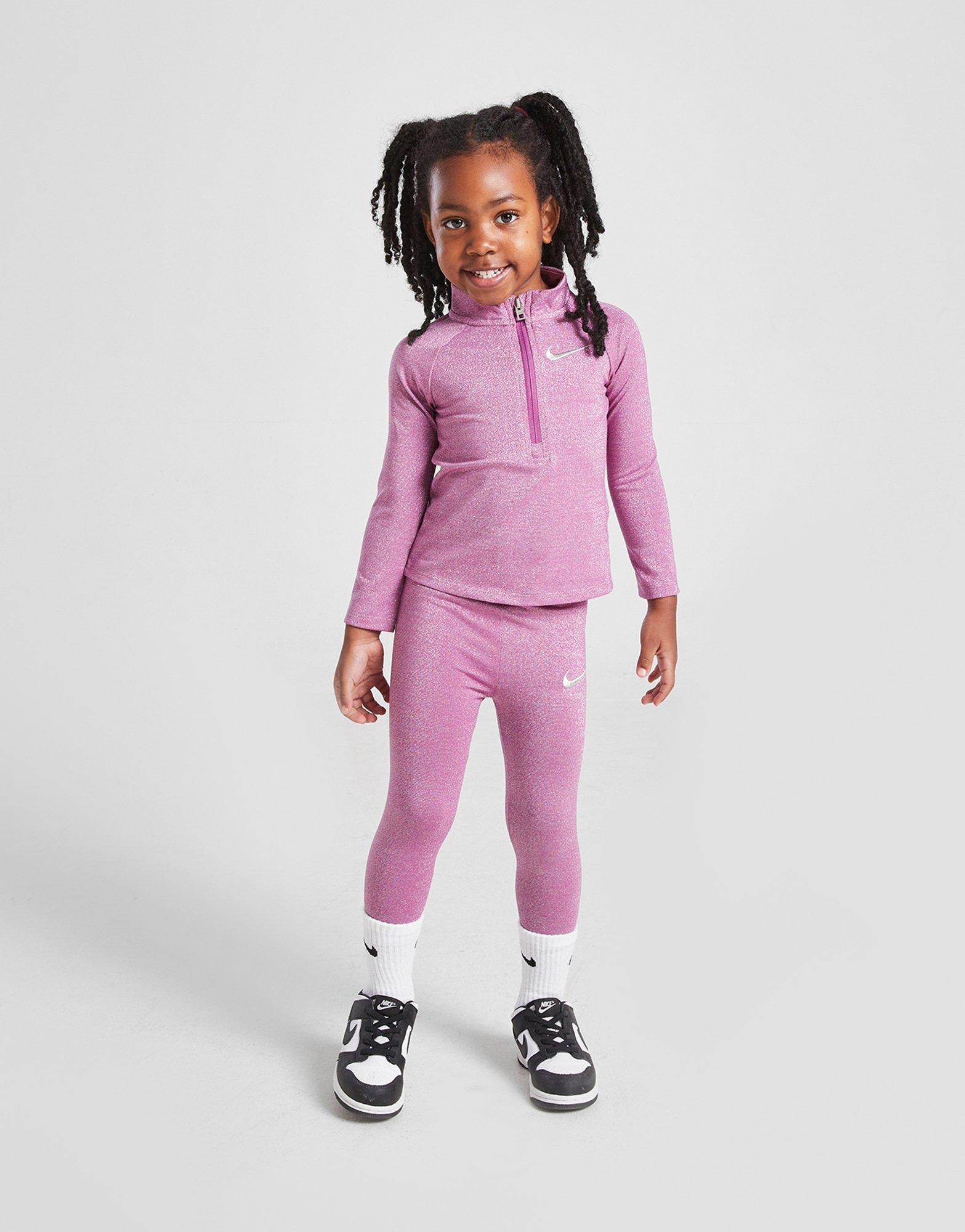 Nike Conjunto Girls' Glitter Pacer 1/4 Zip Infantil