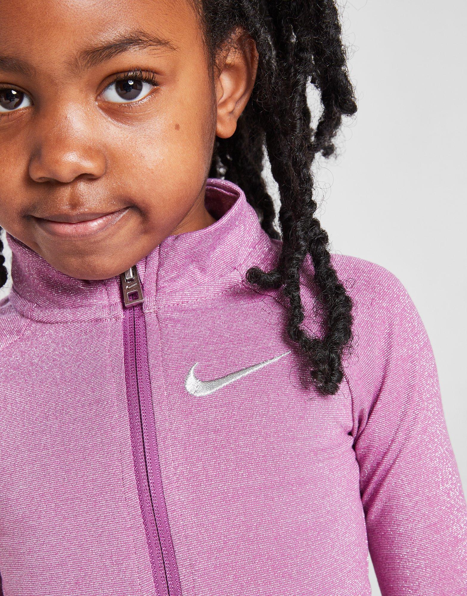 Nike Conjunto Girls' Glitter Pacer 1/4 Zip Infantil