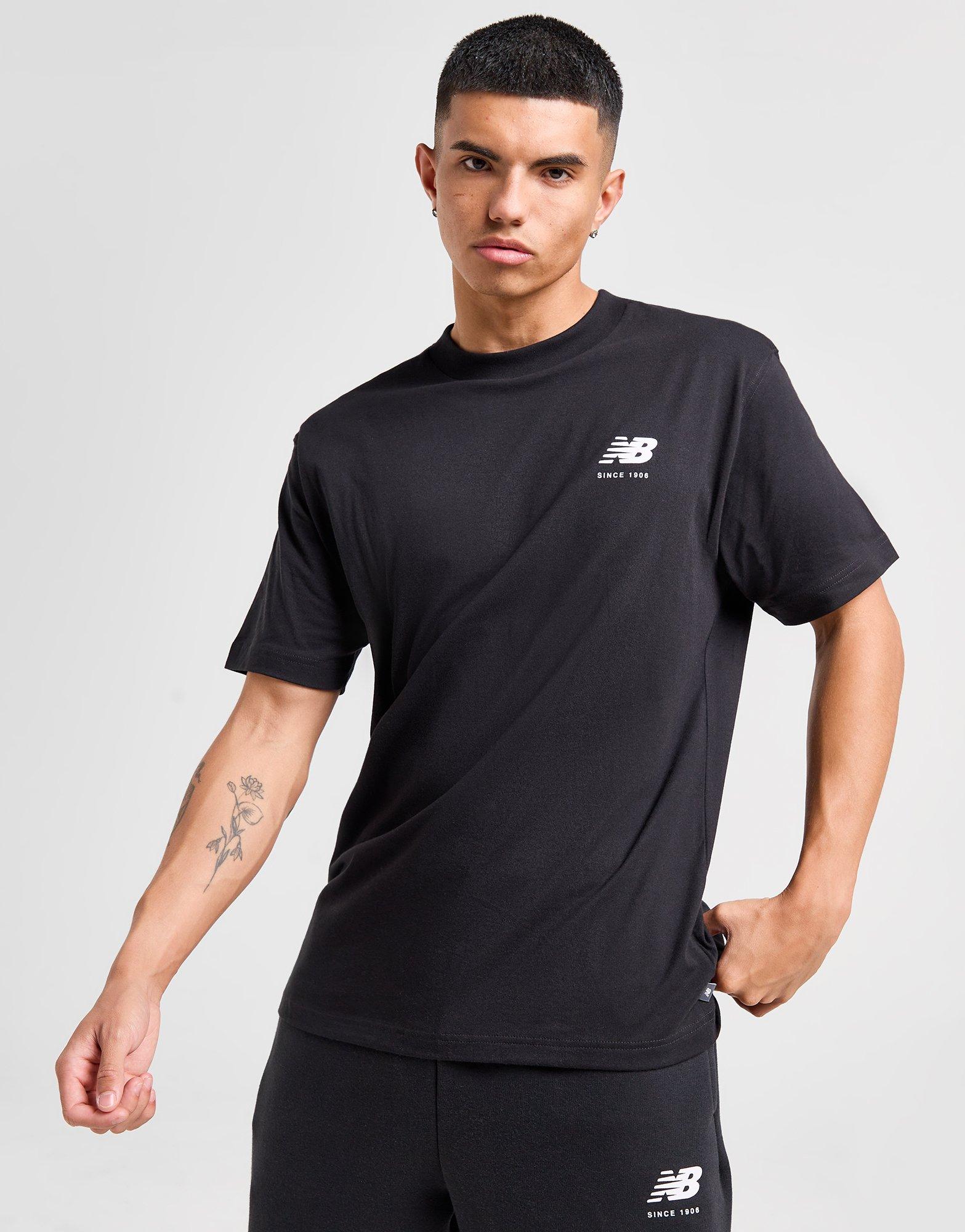 Black New Balance Linear Back Print T-Shirt - JD Sports Sverige