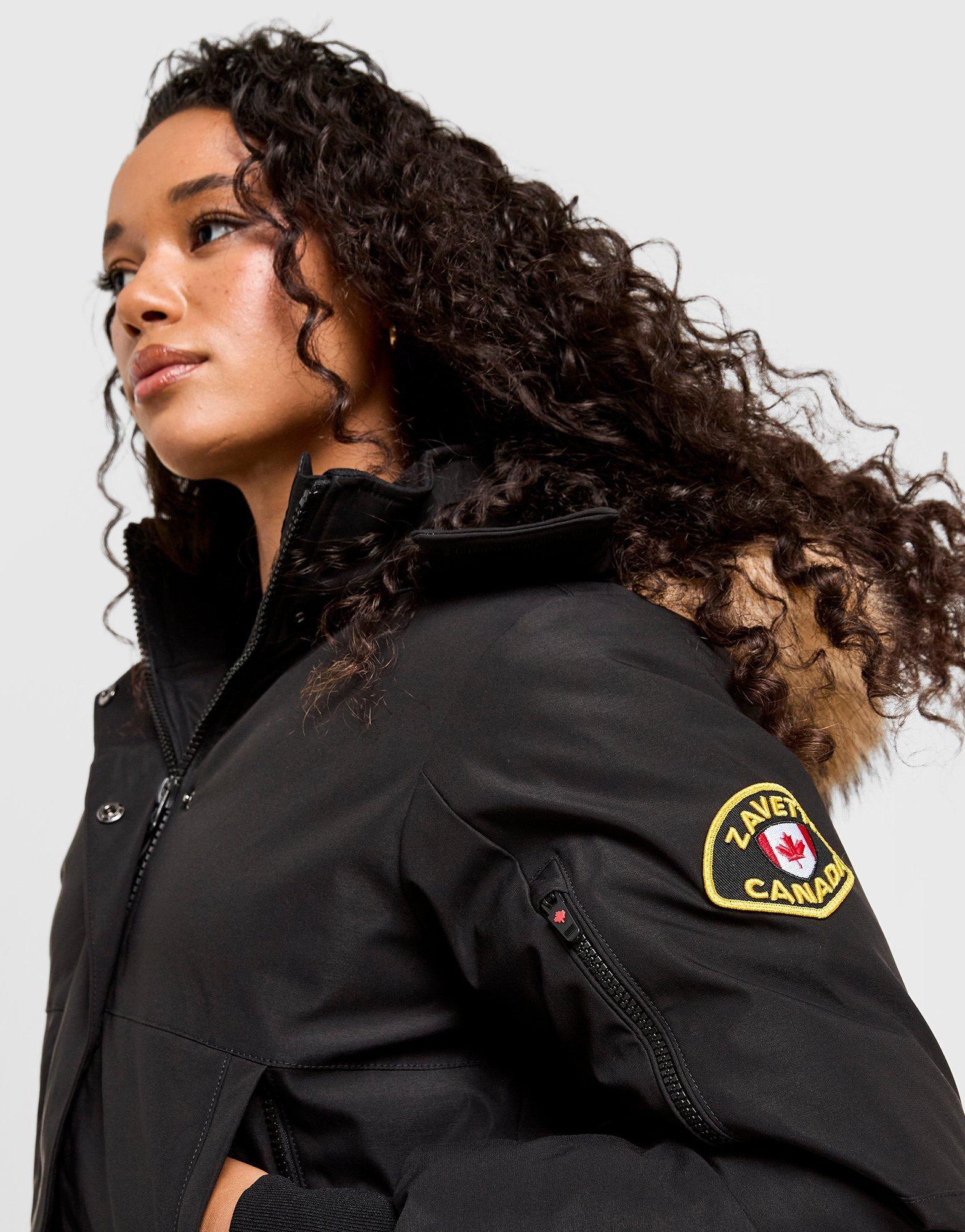 Black Zavetti Canada Olivia Bomber Jacket - JD Sports Global