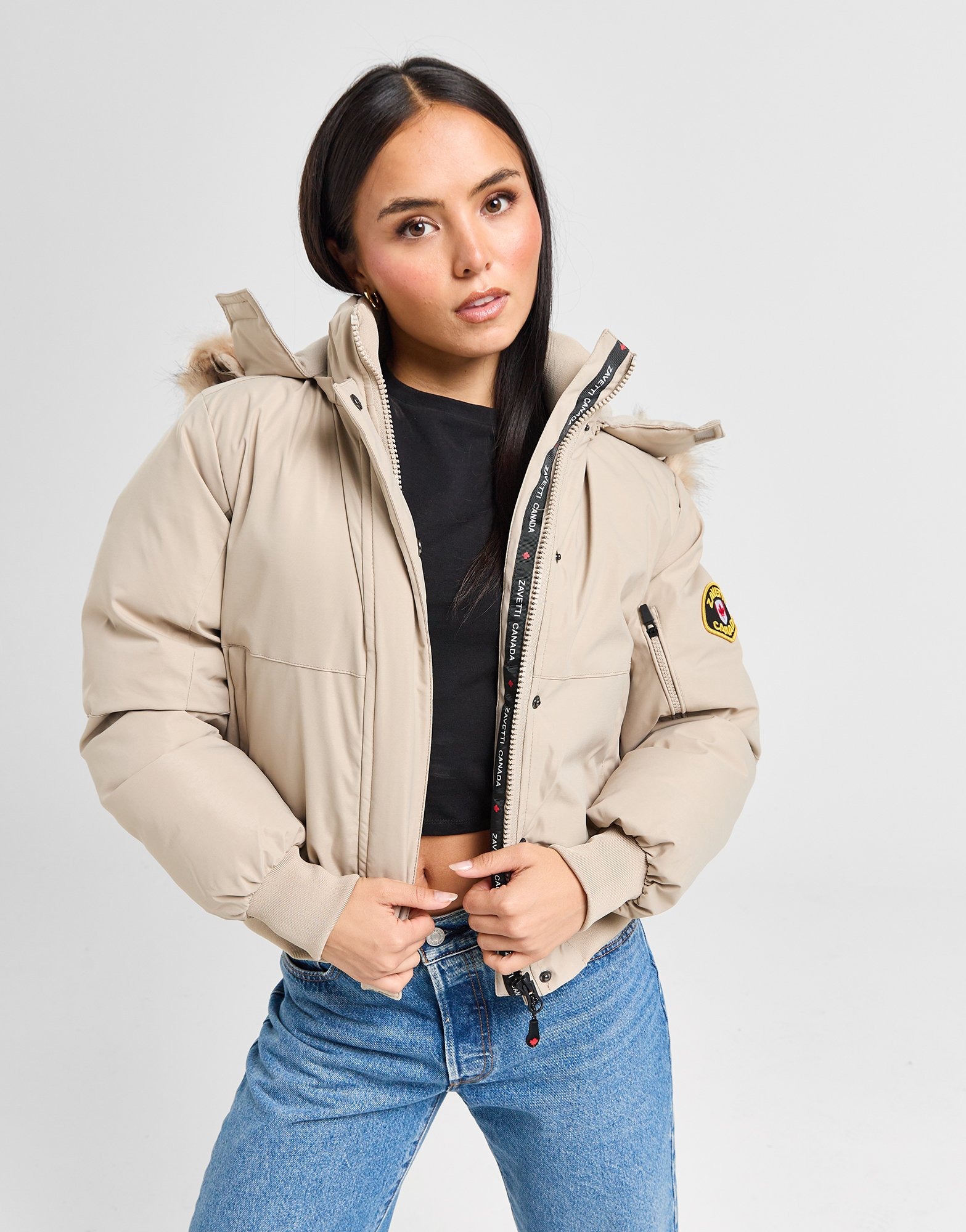 Brown Zavetti Canada Olivia Bomber Jacket JD Sports Global