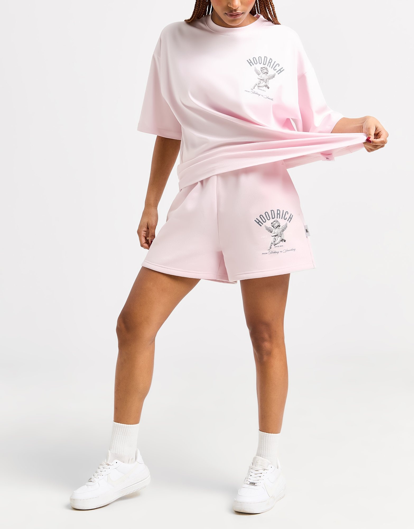 Pink Hoodrich Glow Fleece Shorts JD Sports Global
