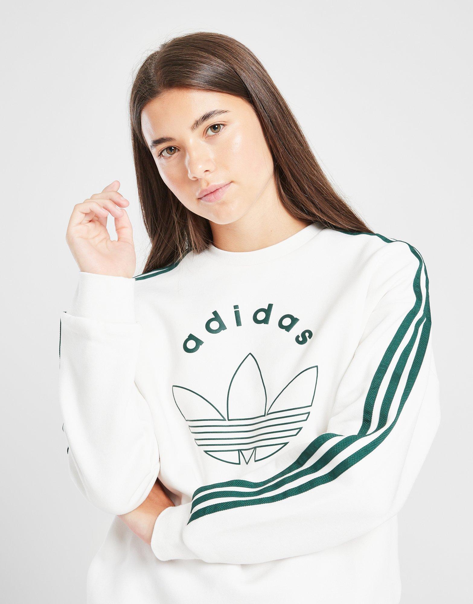 adidas Originals Girls' Logo Crew Sweatshirt Junior