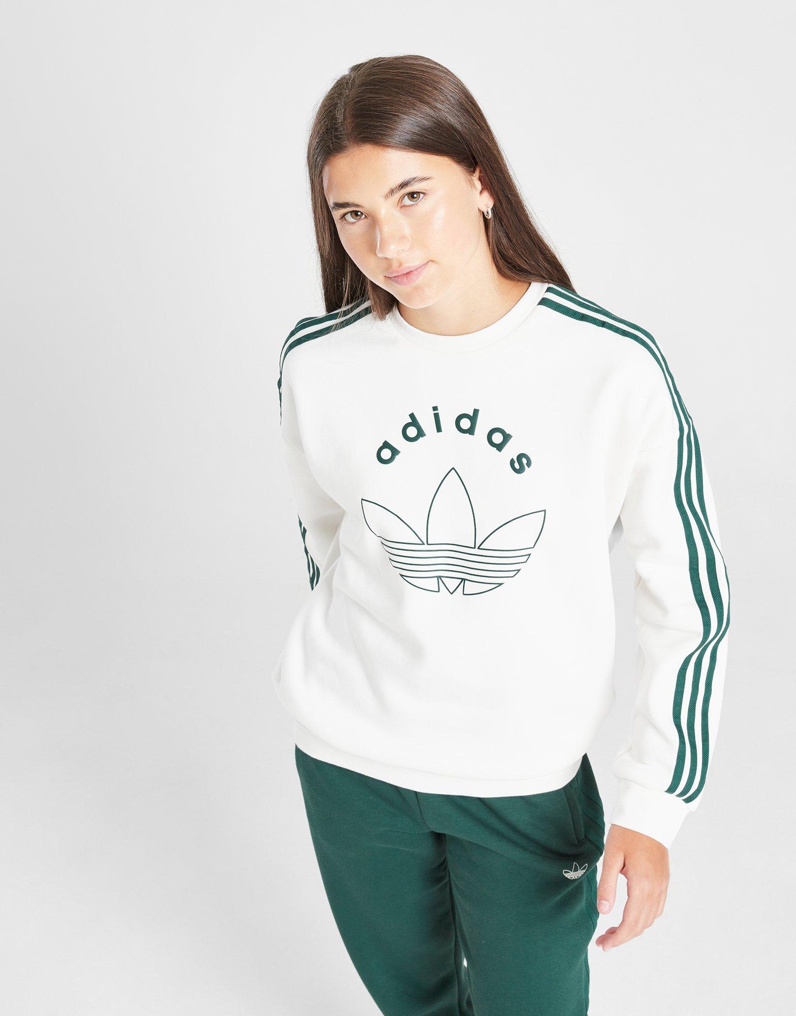 adidas Originals Girls' Logo Crew Sweatshirt Junior