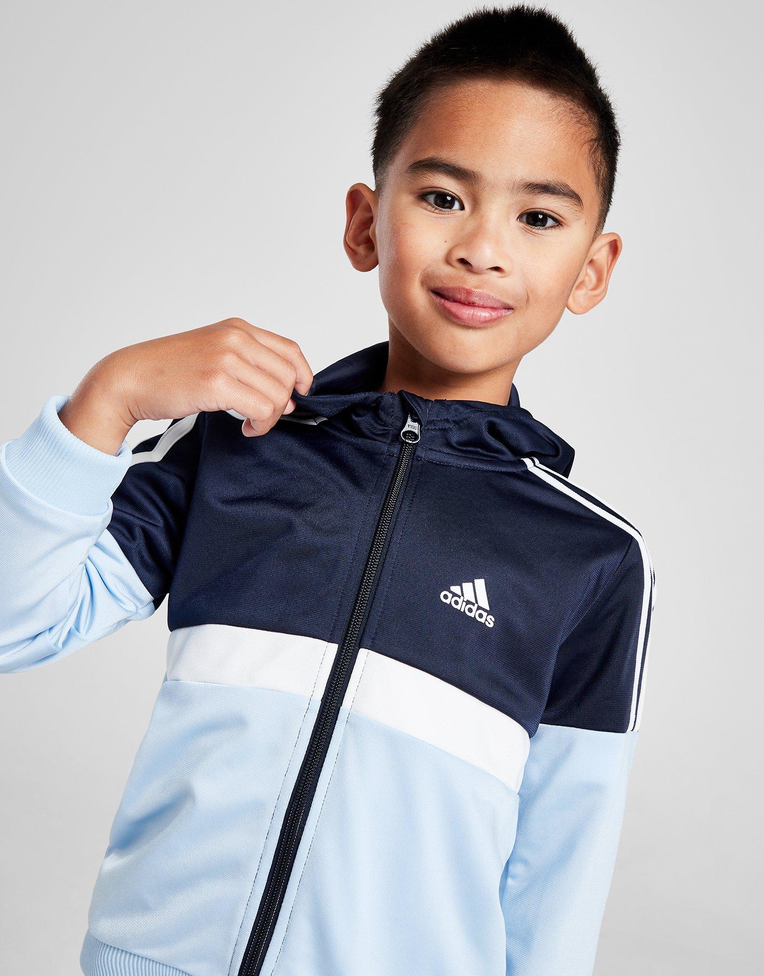 adidas Badge of Sport Poly Full Zip Trainingsoberteil Kleinkinder