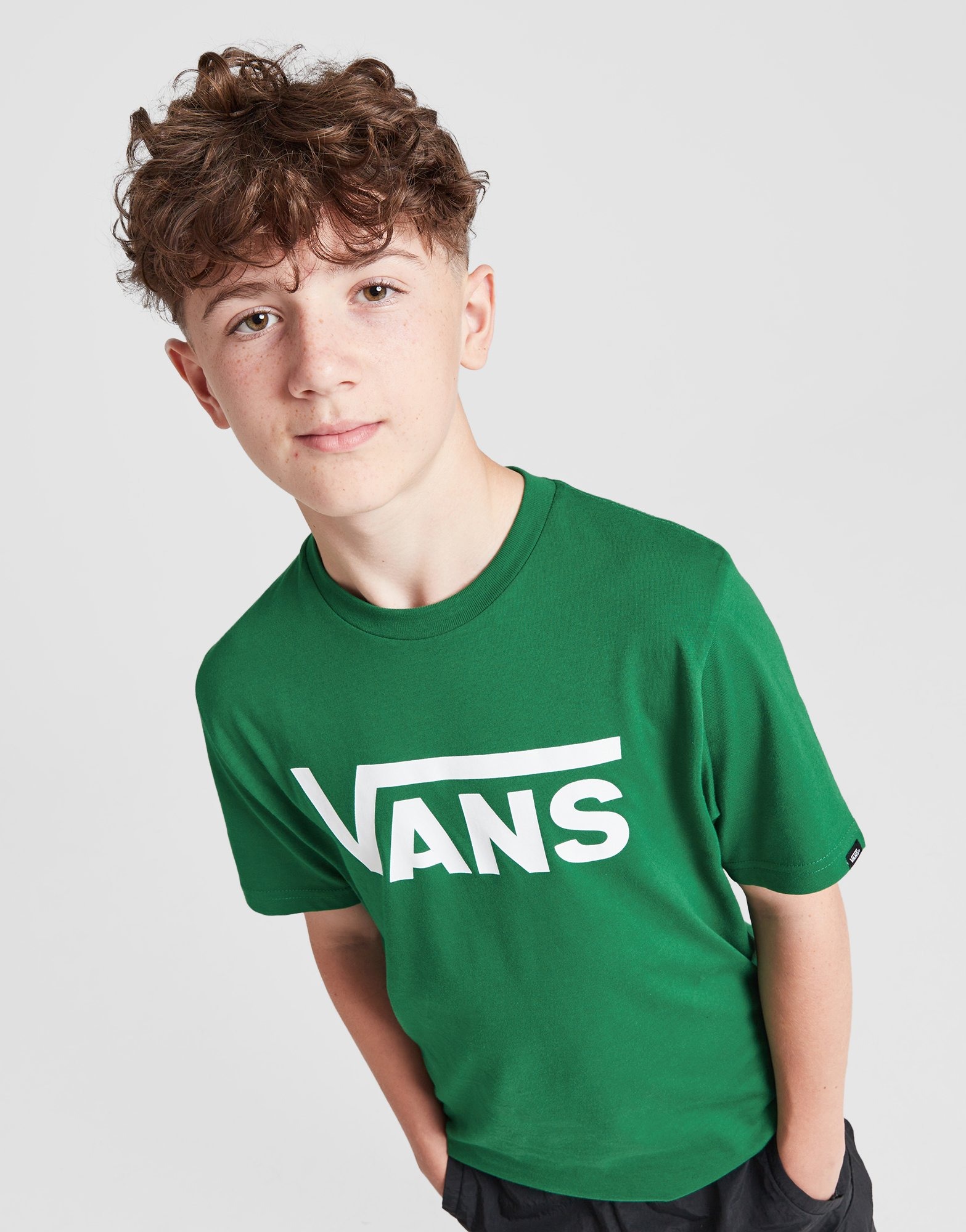 Green Vans Flying V Large Logo T Shirt Junior JD Sports Global