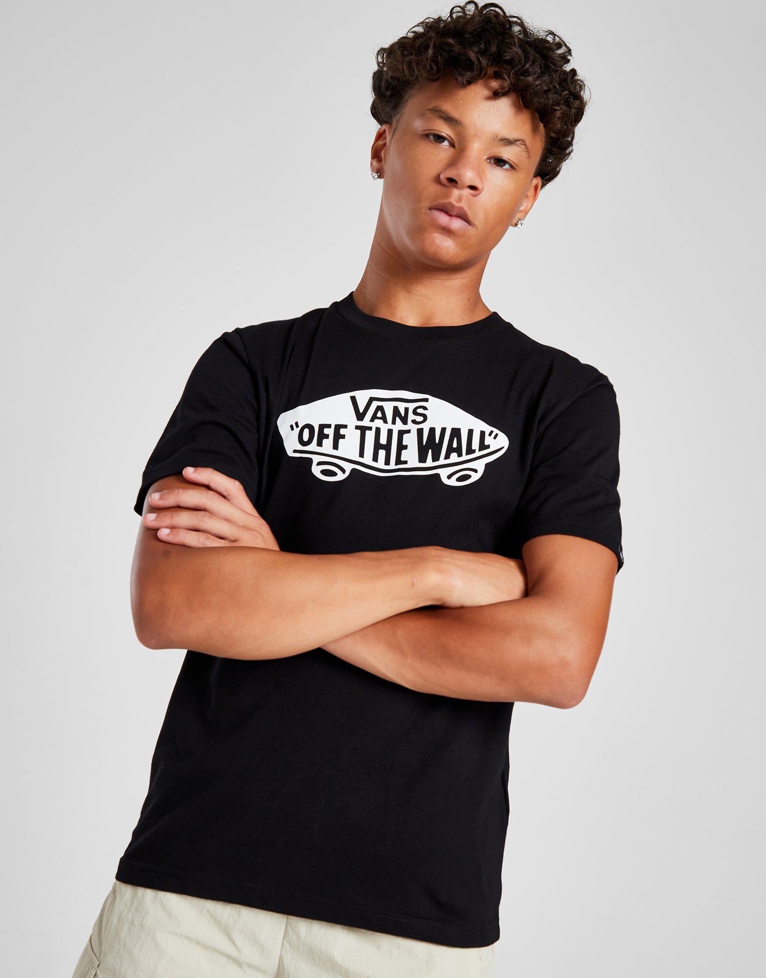 Black Vans Off The Wall T Shirt Junior JD Sports Global