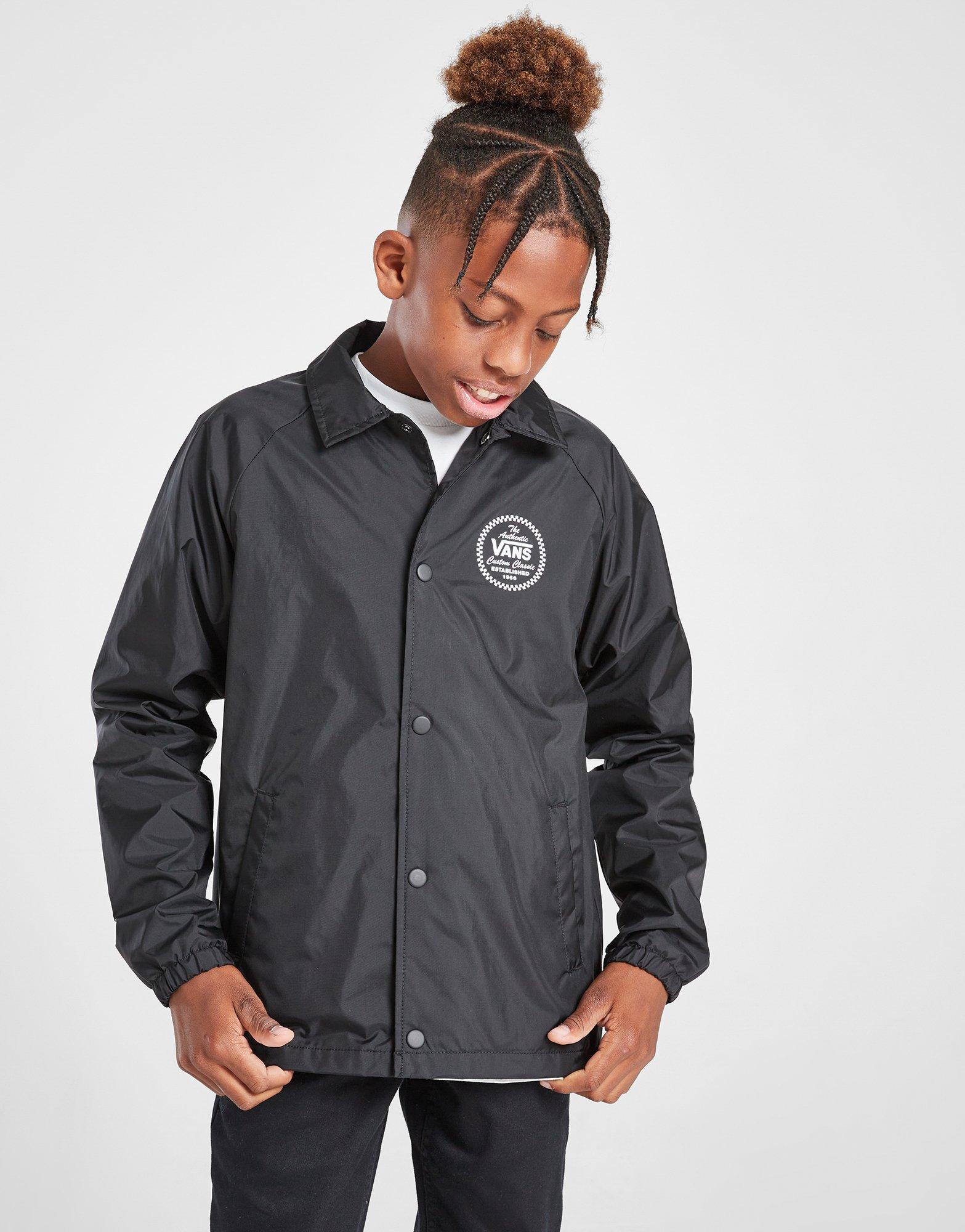 Black Vans Coach Jacket Junior JD Sports Malaysia