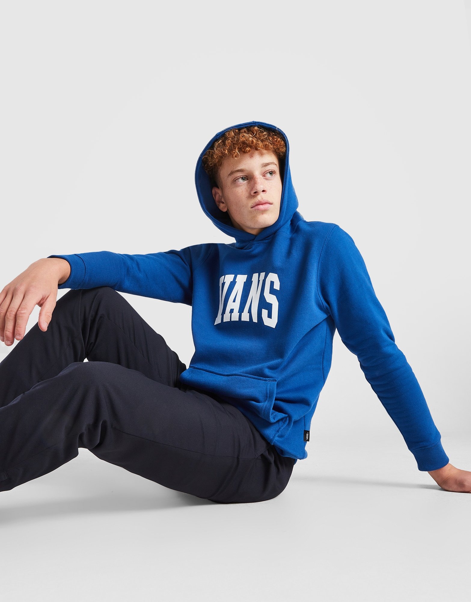 Vans Felpa con Cappuccio Arch Junior in Blu JD Sports