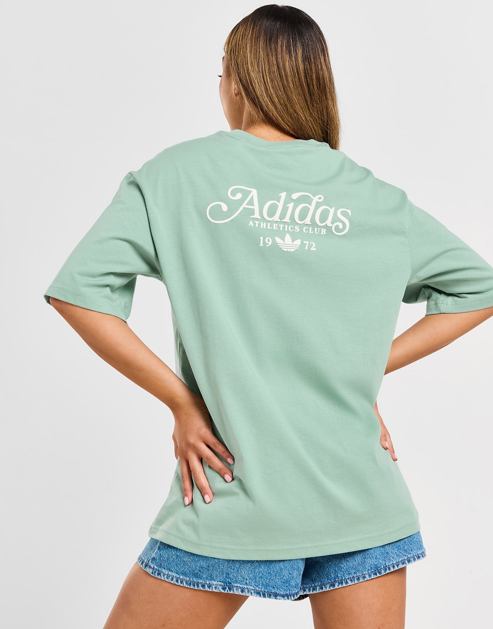 Adidas logo shirt women's hotsell