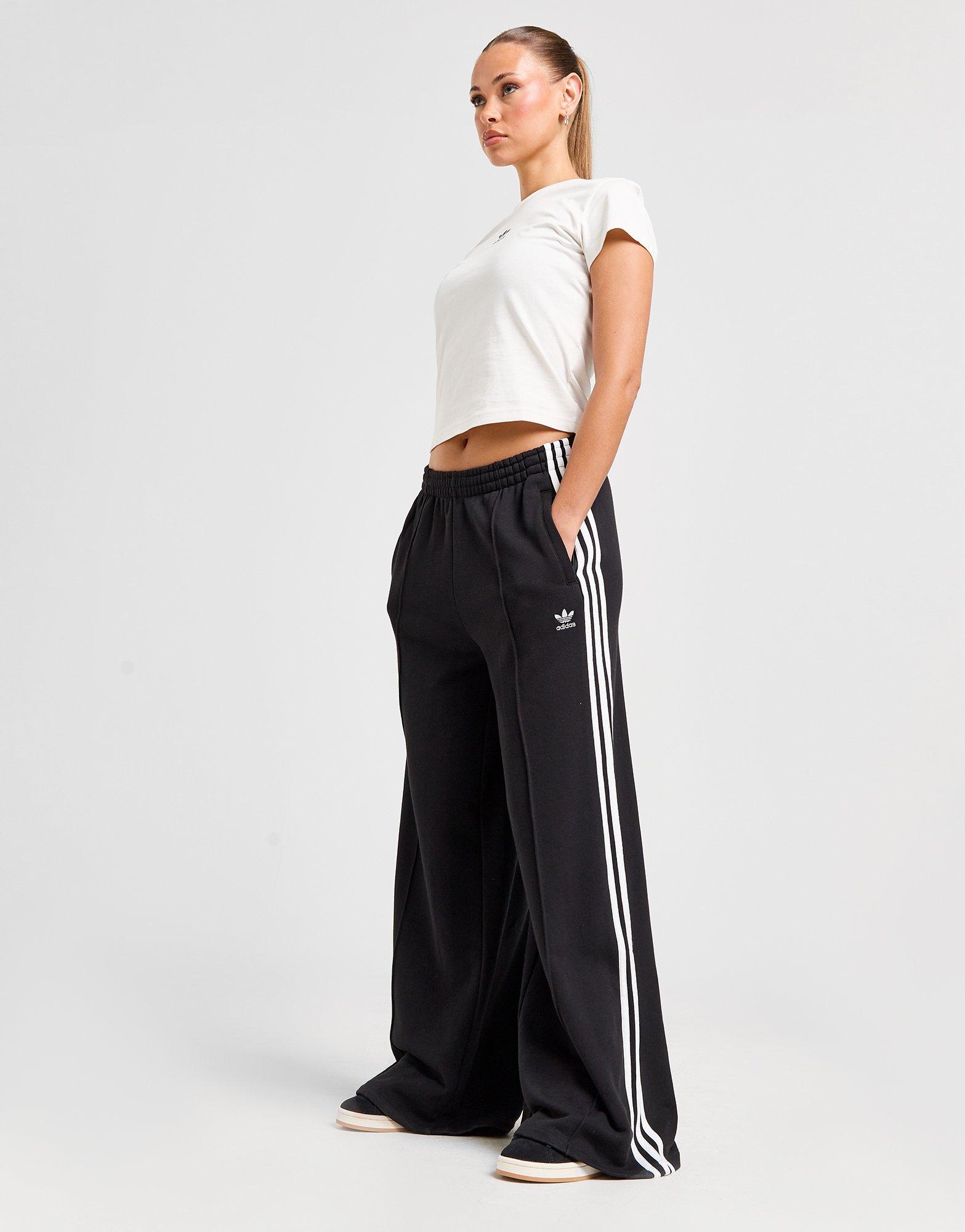 Black adidas pants womens best sale