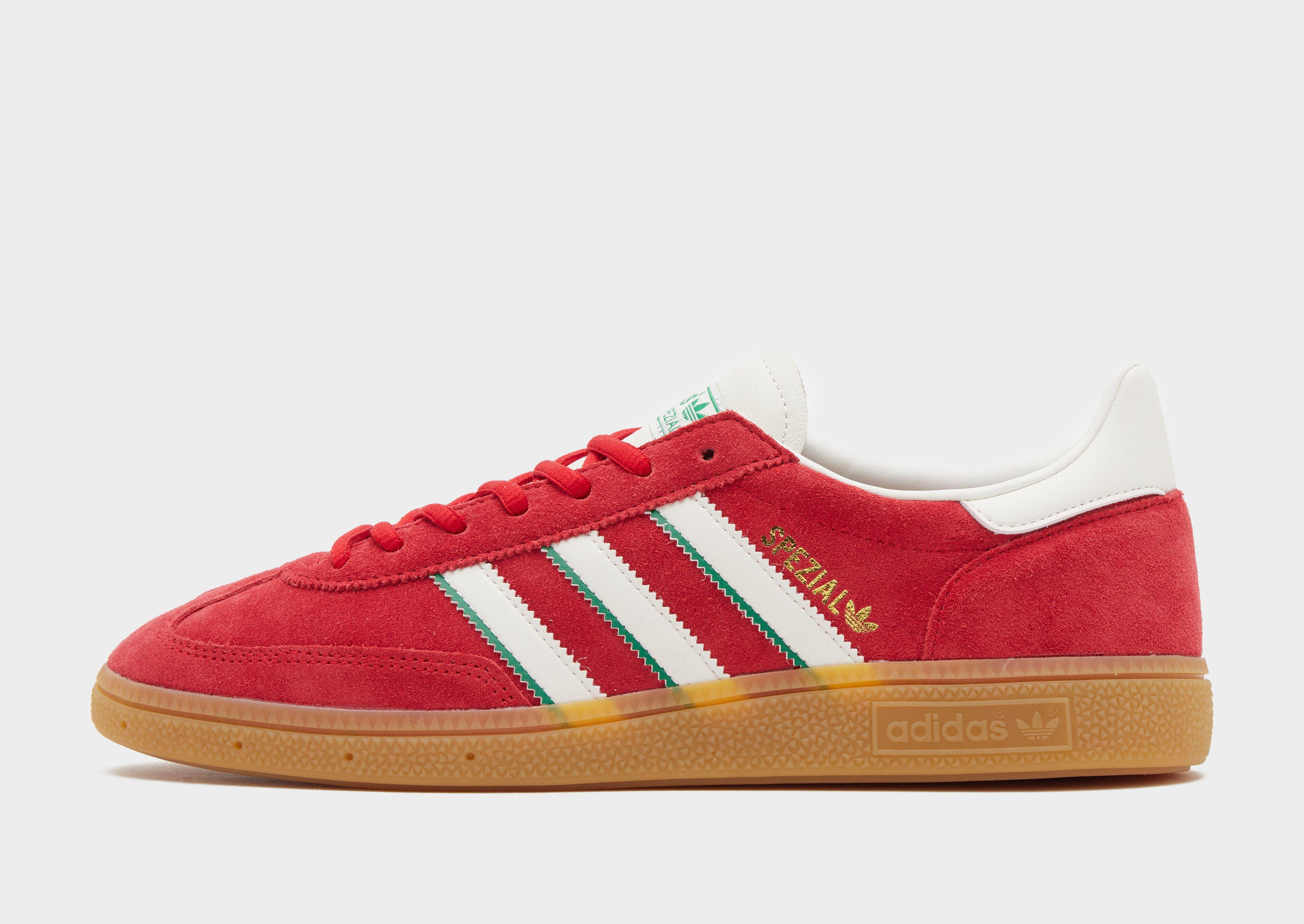 Red mens adidas trainers online