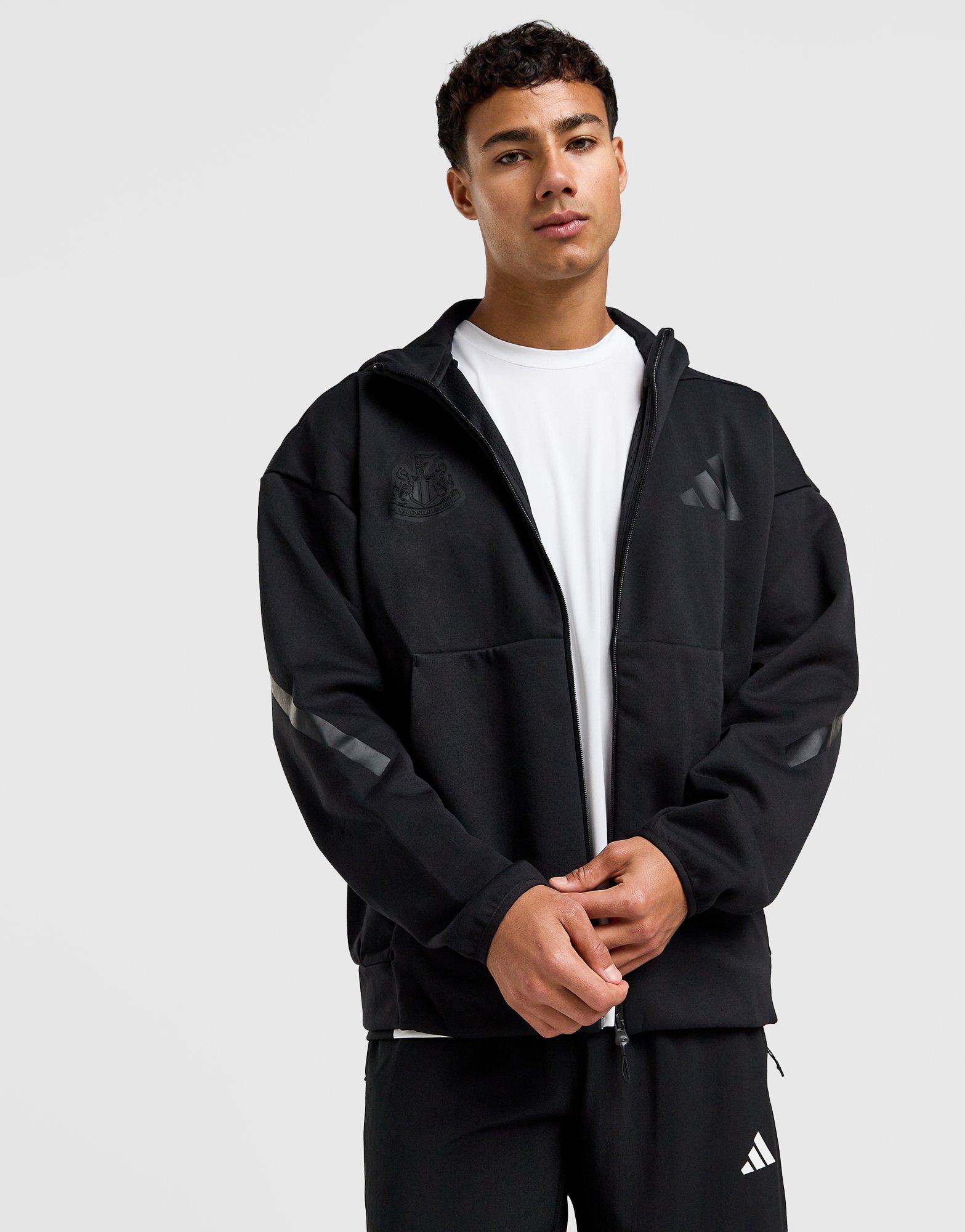Black adidas Newcastle United FC Z.N.E. Hoodie - JD Sports