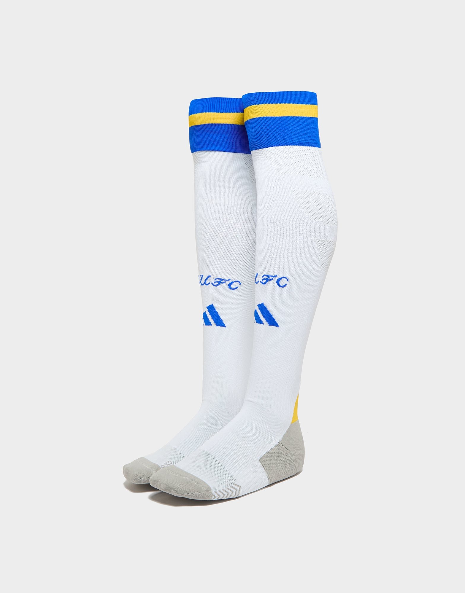 White adidas Leeds United FC 2024/25 Home Socks - JD Sports Global