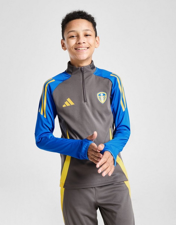adidas Leeds United FC Trainingsoberteil mit Viertelreißverschluss Kinder