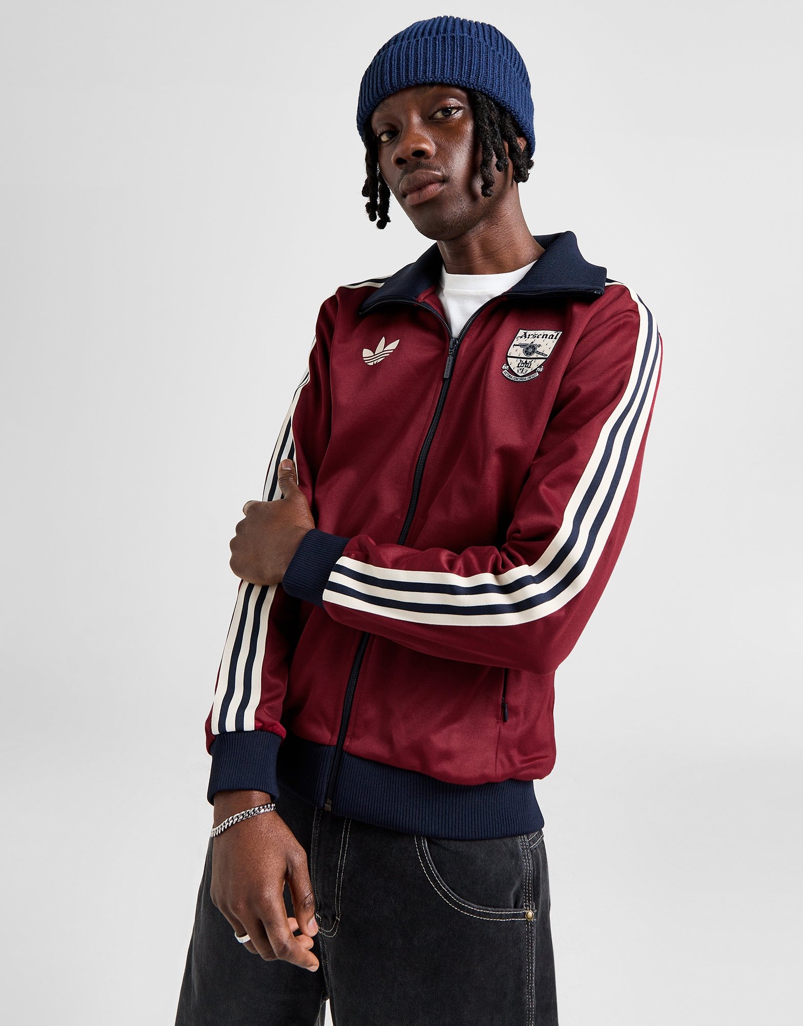 Adidas originals adibreak track jacket in maroon hotsell