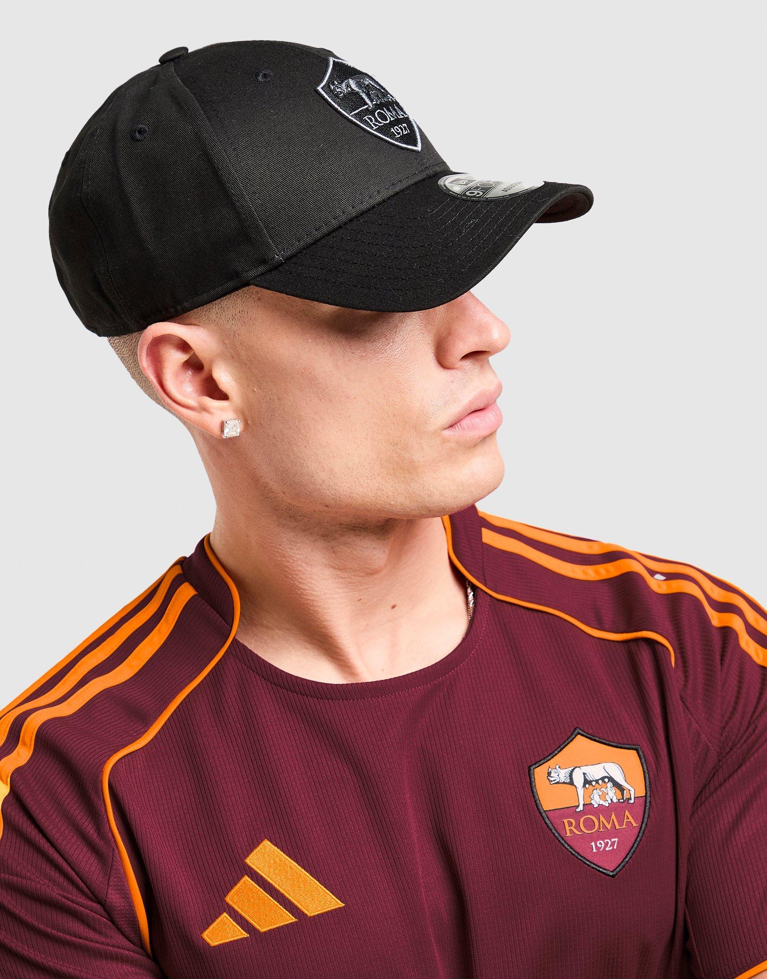 Bonnet New Era AS Roma Cuff Beanie Noir - Logo Crest - Taille M/L