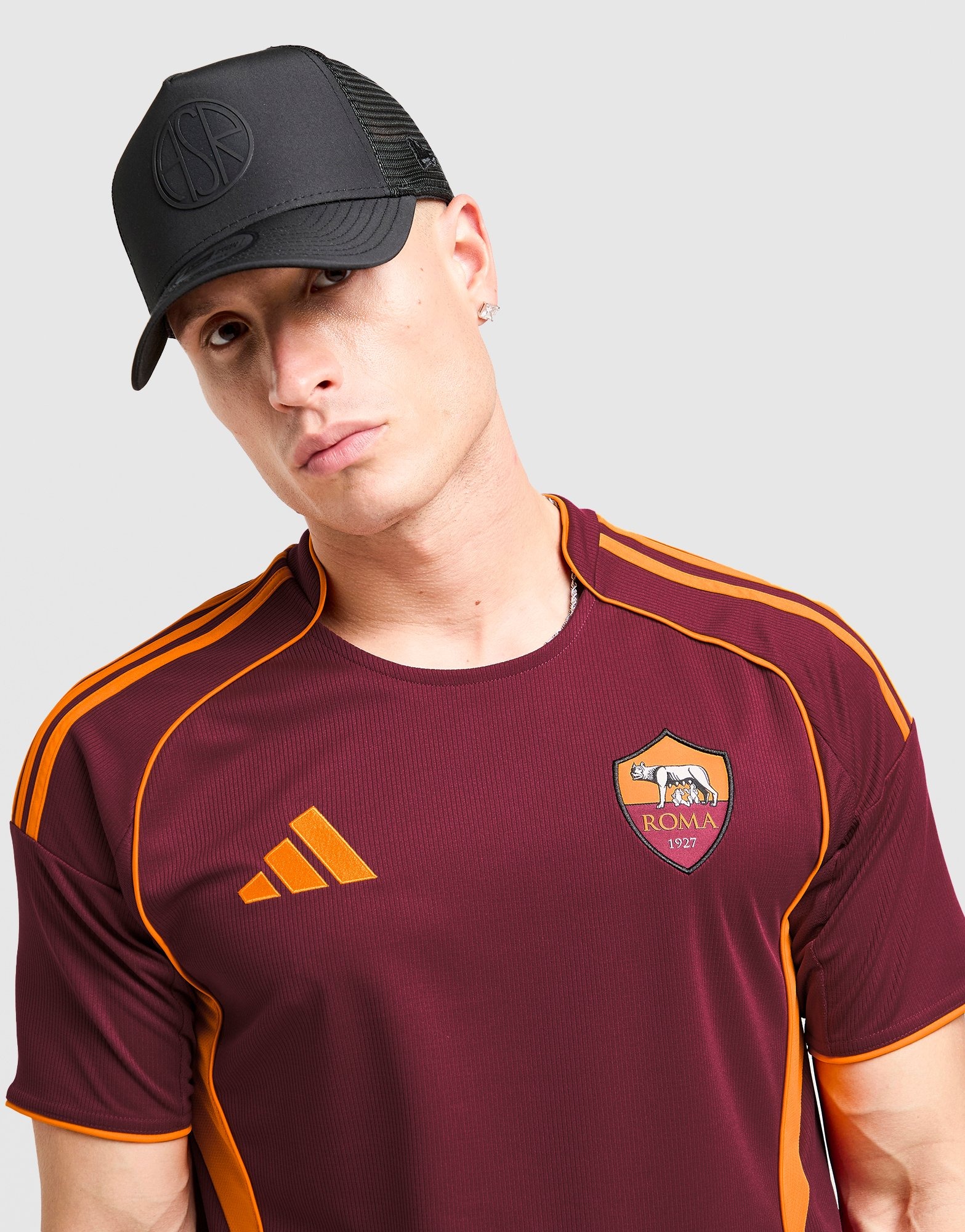 Black New Era AS Roma E-Frame Trucker Cap - JD Sports NZ