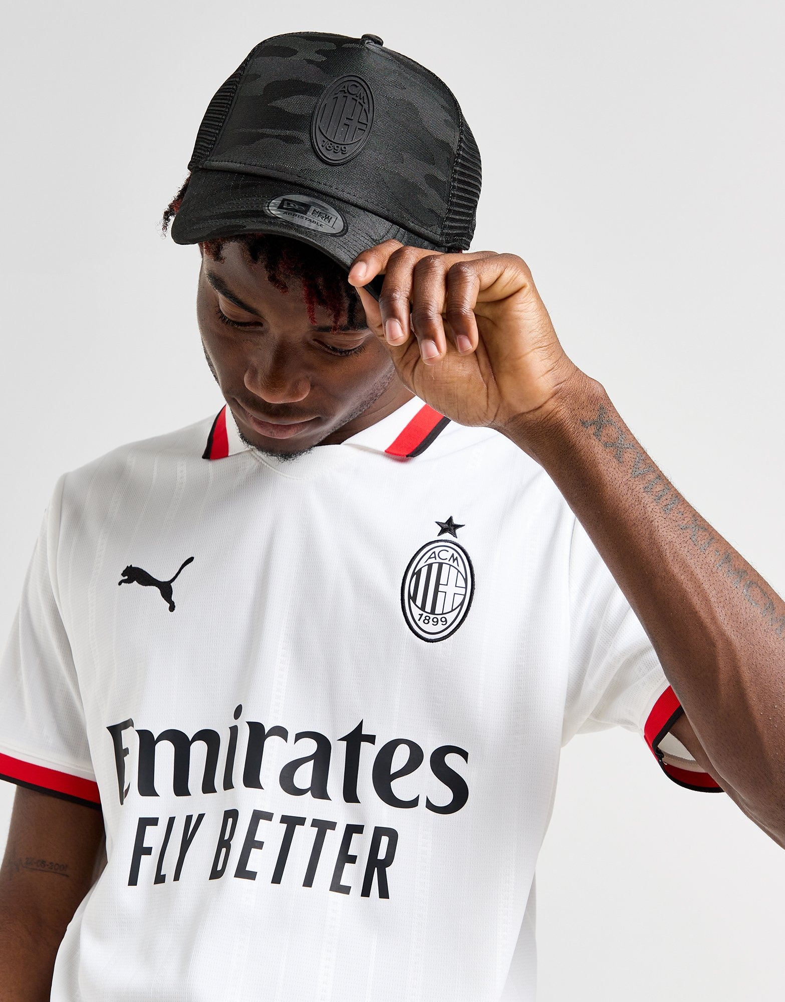 Black New Era AC Milan Camo Trucker Cap JD Sports UK