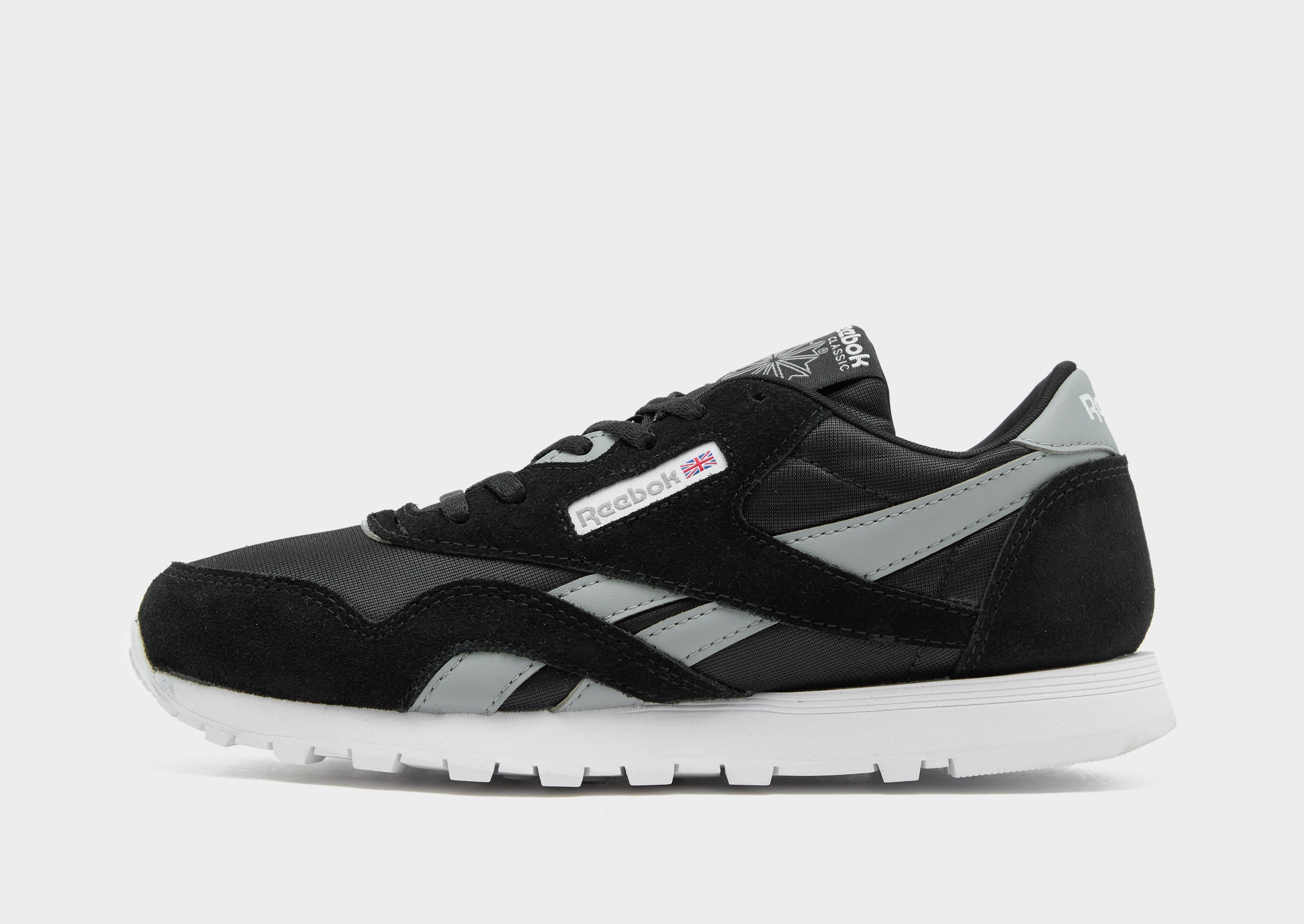 Reebok classic nylon enfant noir deals