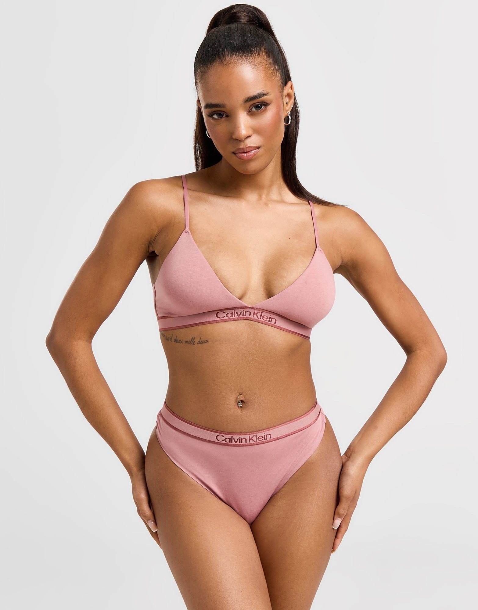 Pink Calvin Klein Underwear CK Tonal Thong JD Sports Global