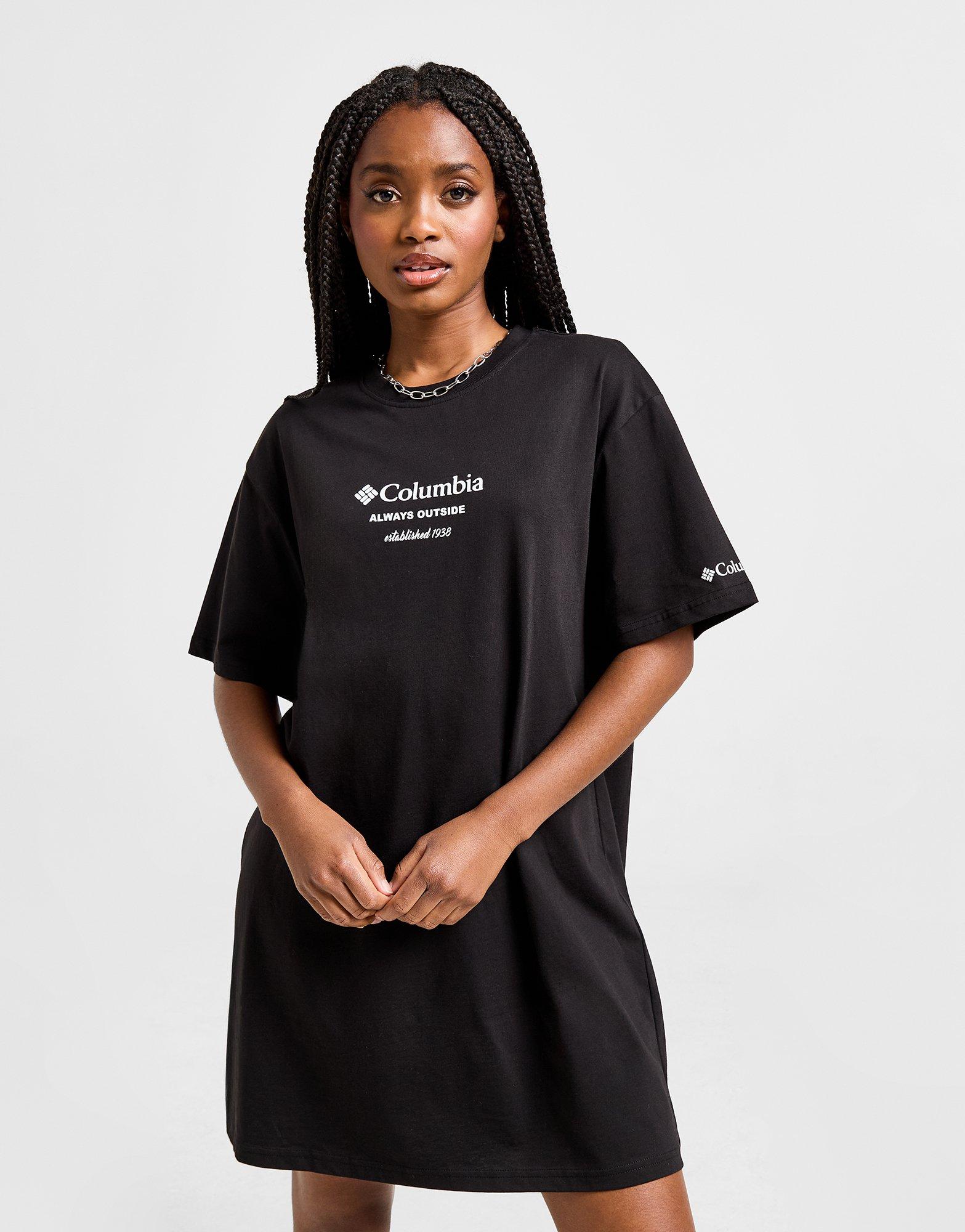 women black t shirt dress
