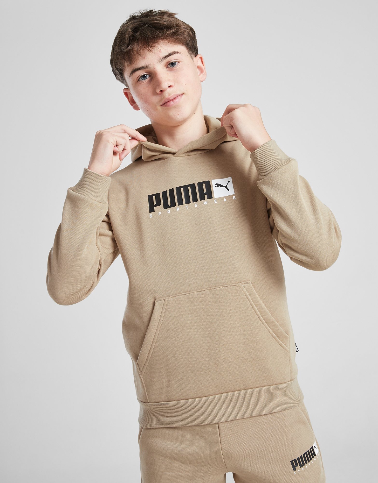 Pull puma enfant marron deals