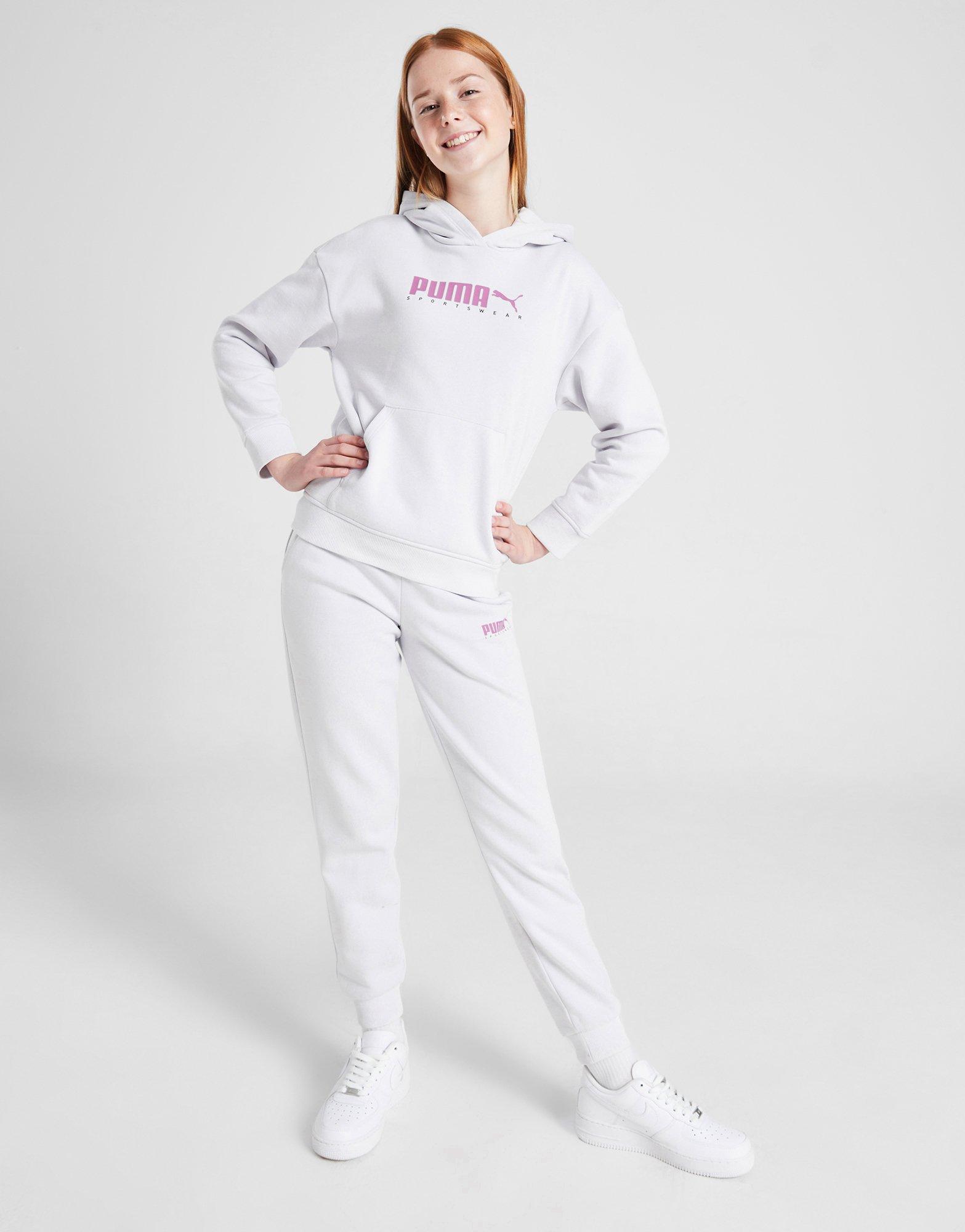 PUMA Girls' Logo Hoodie Junior