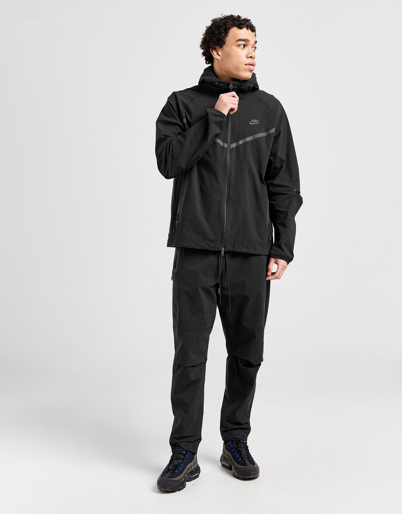 Black Nike Tech Woven Full Zip Hooded Jacket - JD Sports Global