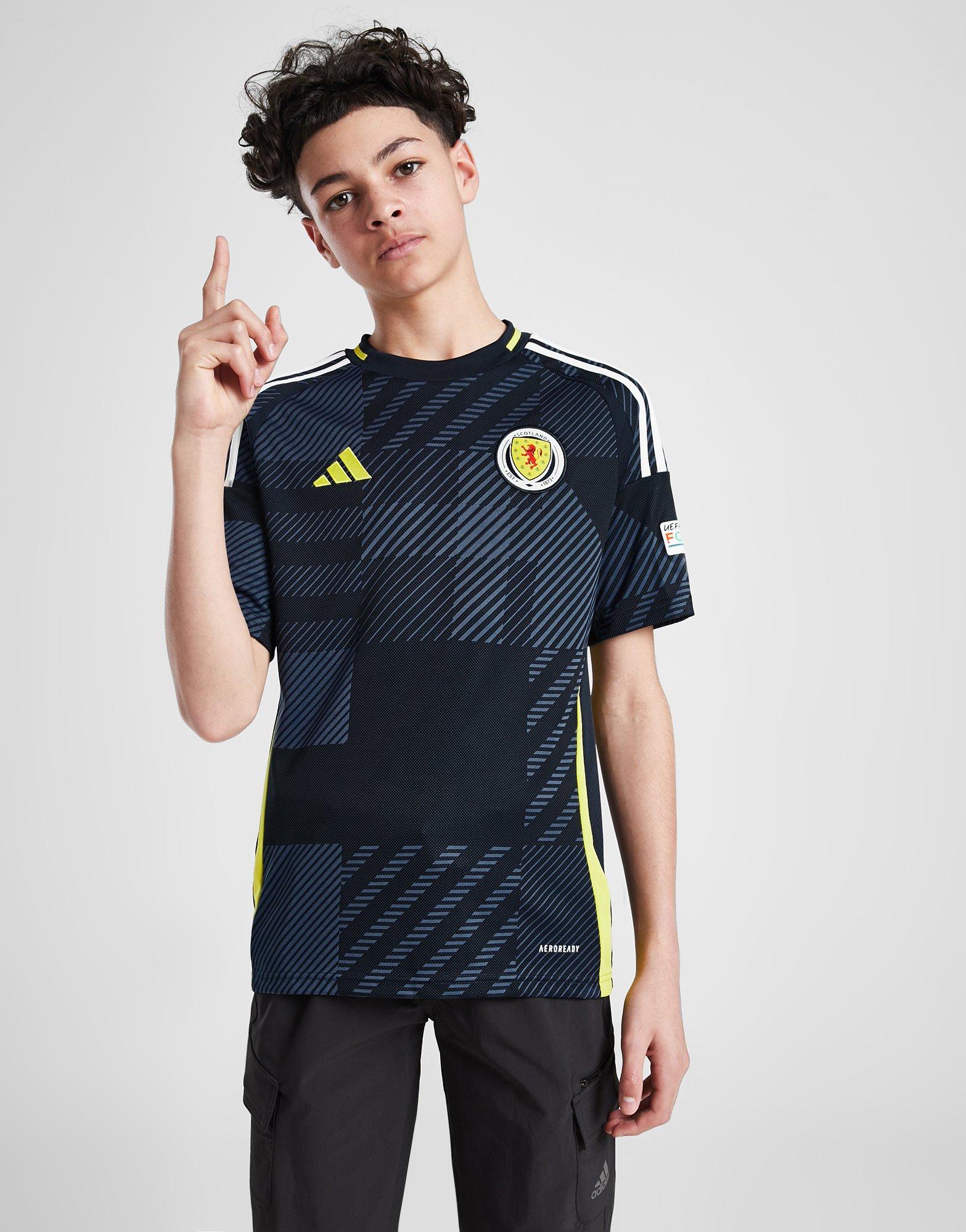adidas Scotland 2024 Euro Badge Home Shirt Junior