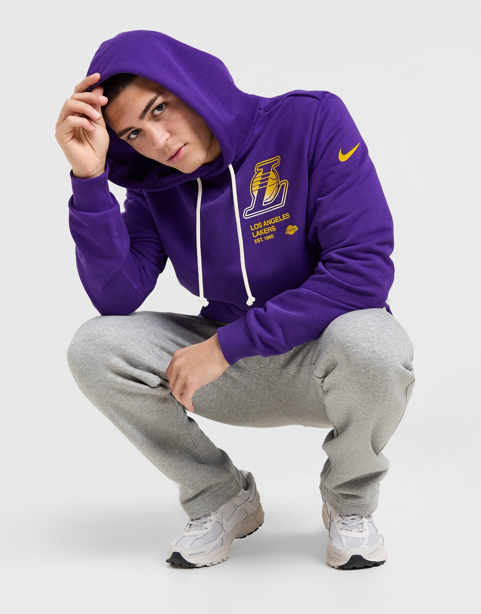 Lakers hoodie purple hotsell