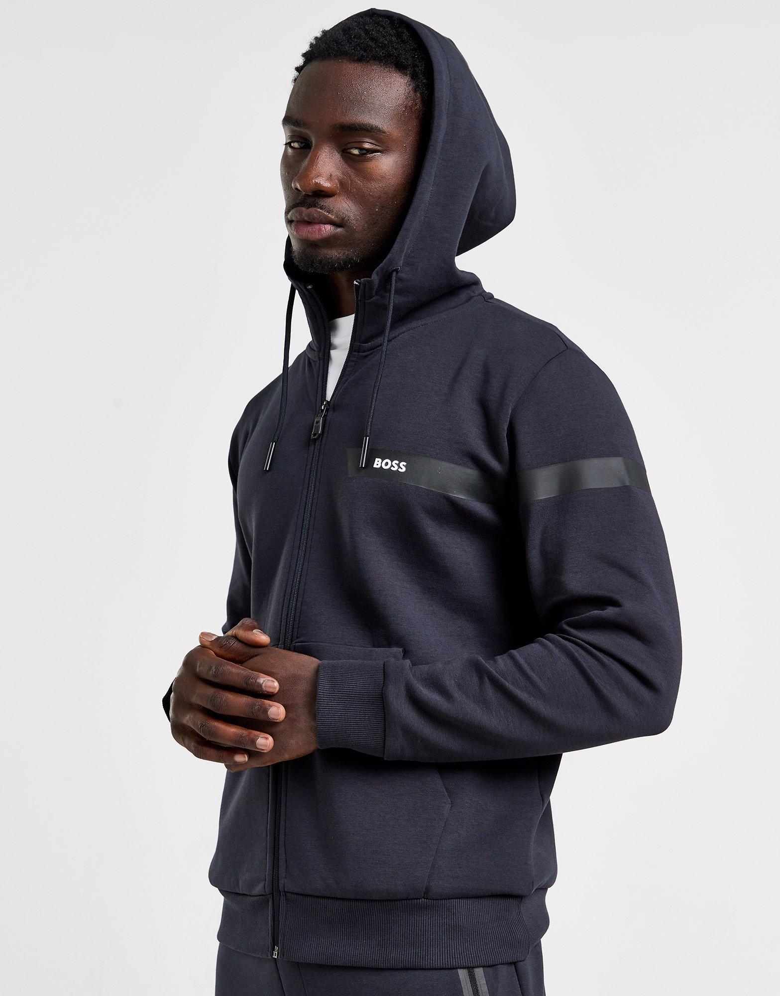 BOSS Felpa con Cappuccio Stripe Saggy