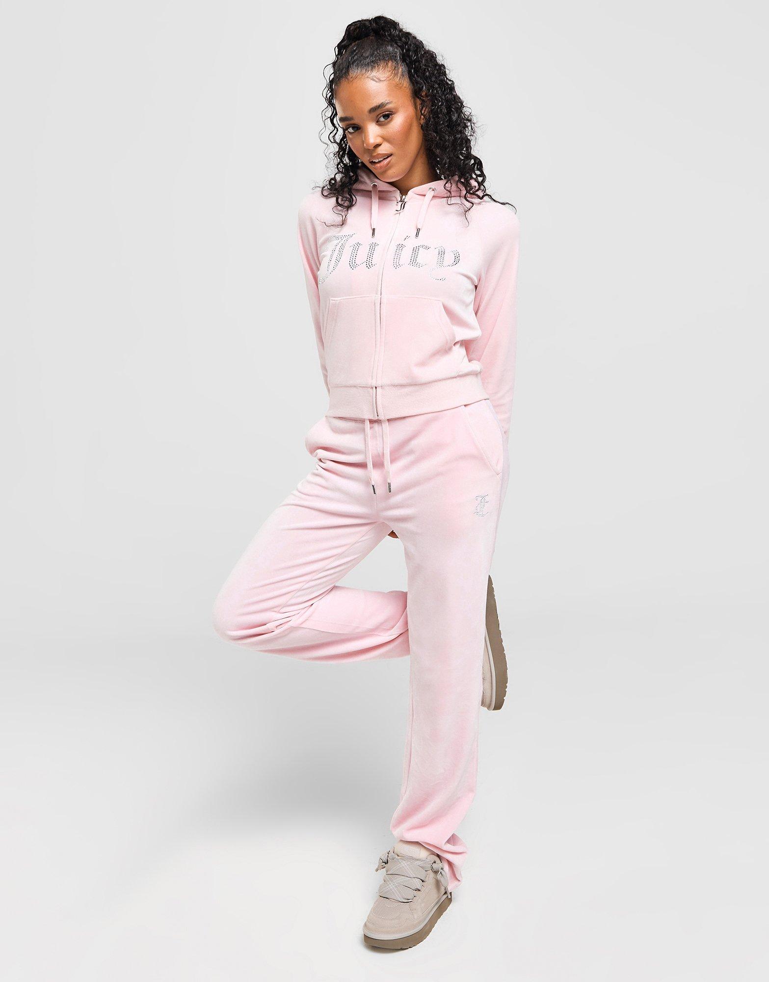 JUICY COUTURE Calças de Fato de Treino Diamante Logo Velour