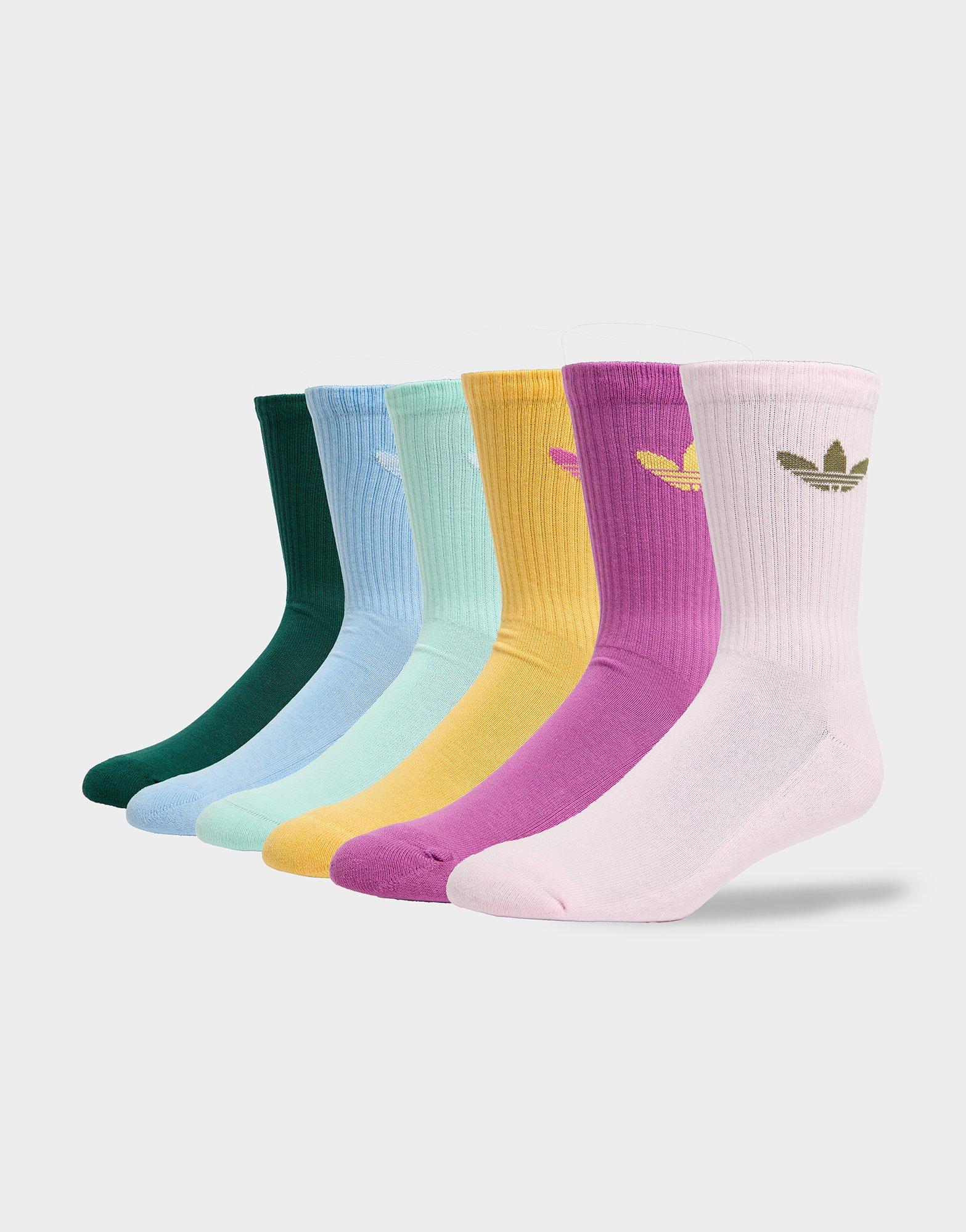 Multi adidas Originals 6 Pack Crew Socks JD Sports Global