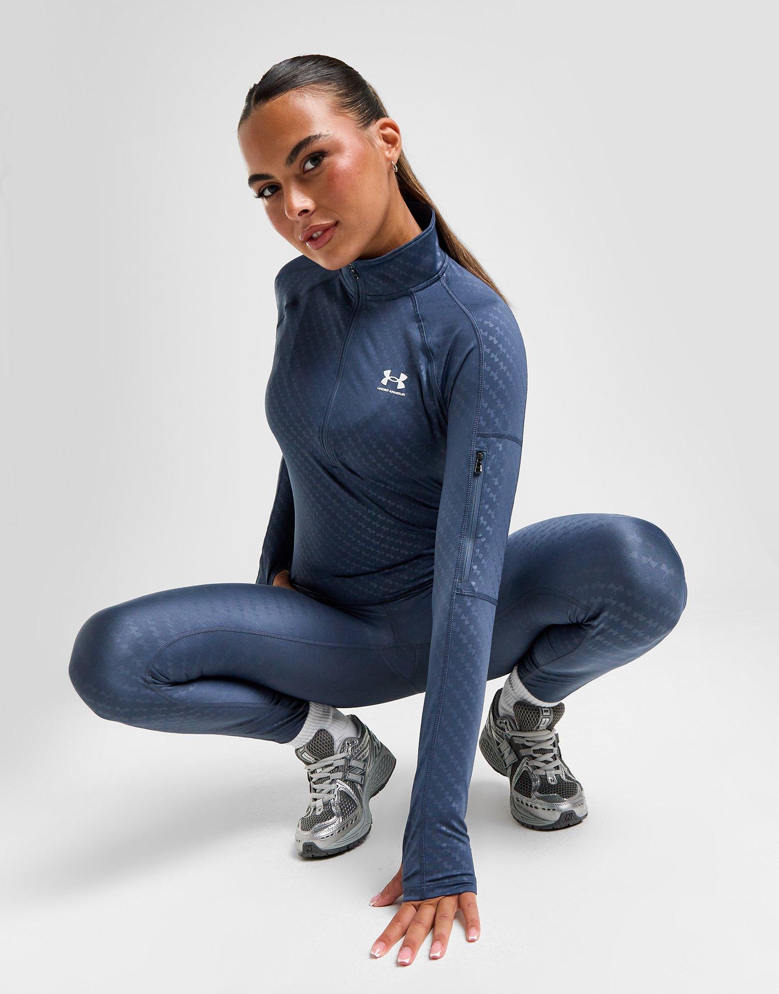 Under Armour Embossed All Over Print 1/2 Zip Top