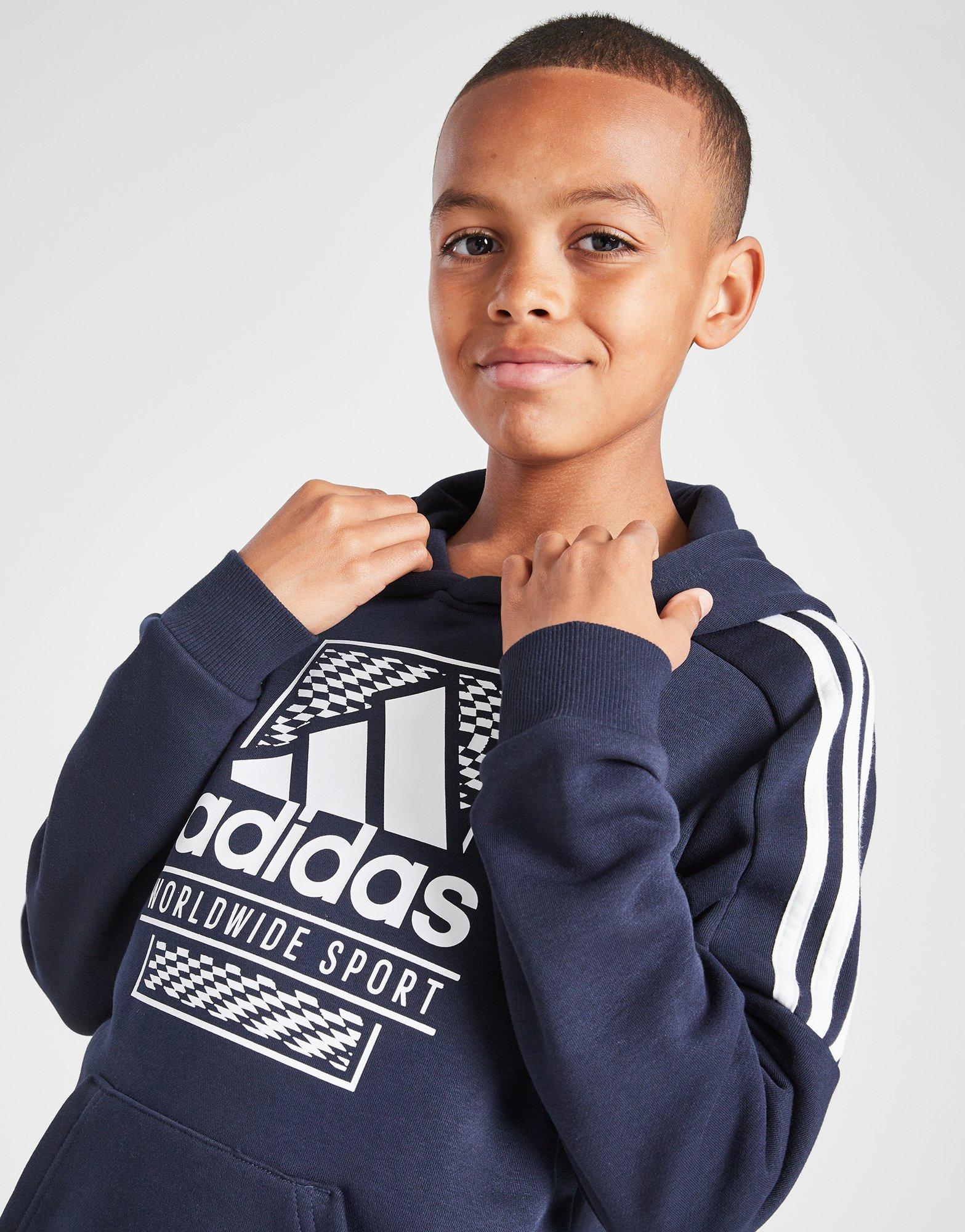 adidas Box Logo Trainingsanzug Kinder