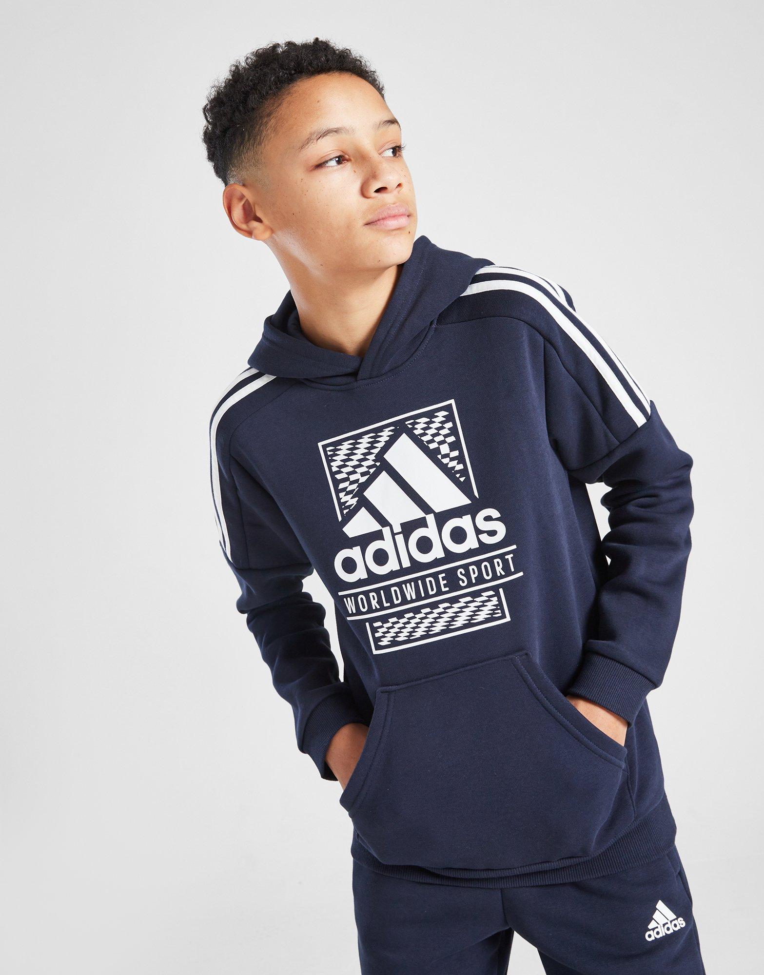 adidas Box Logo Hoodie Junior