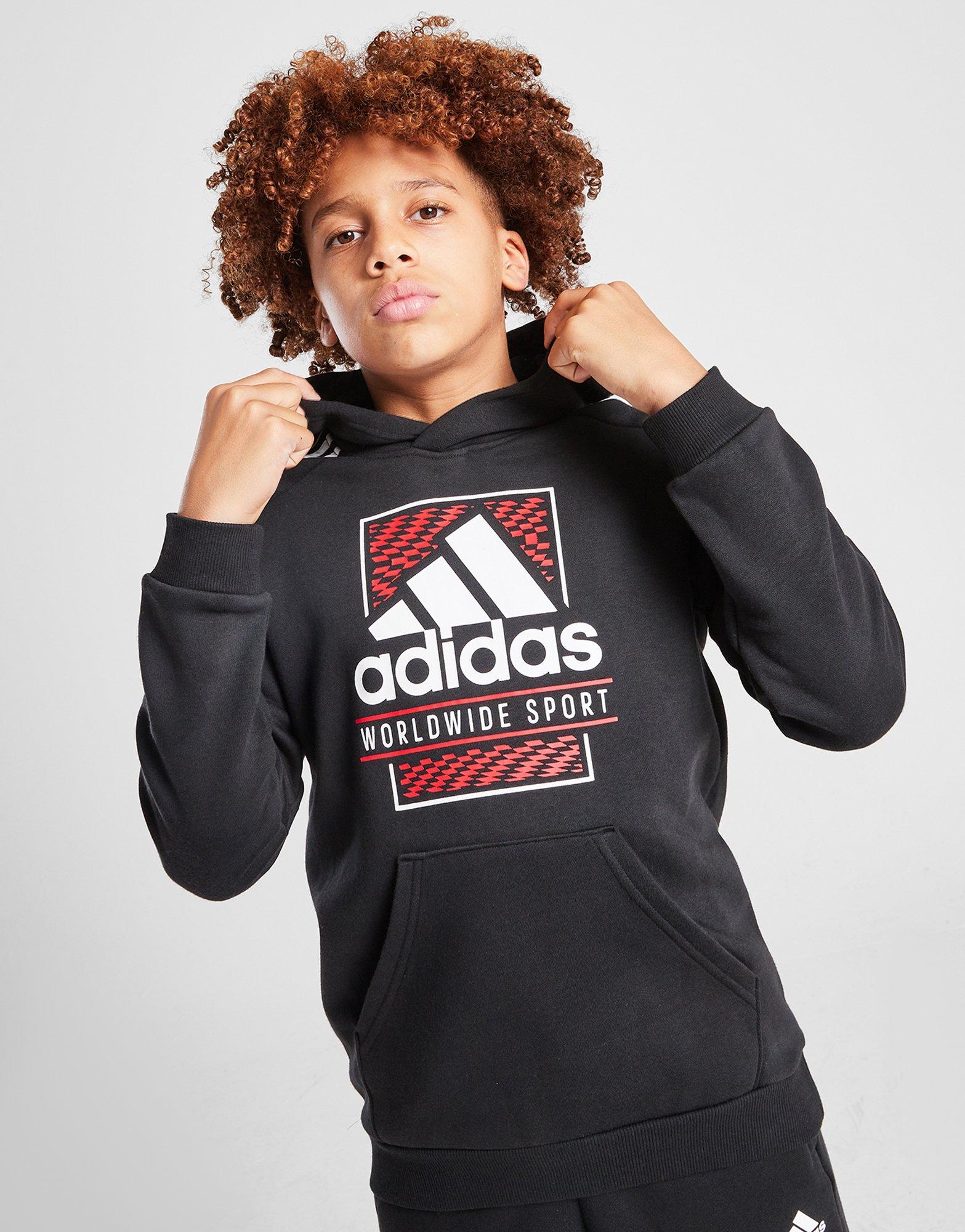 adidas Box Logo Hoodie Junior