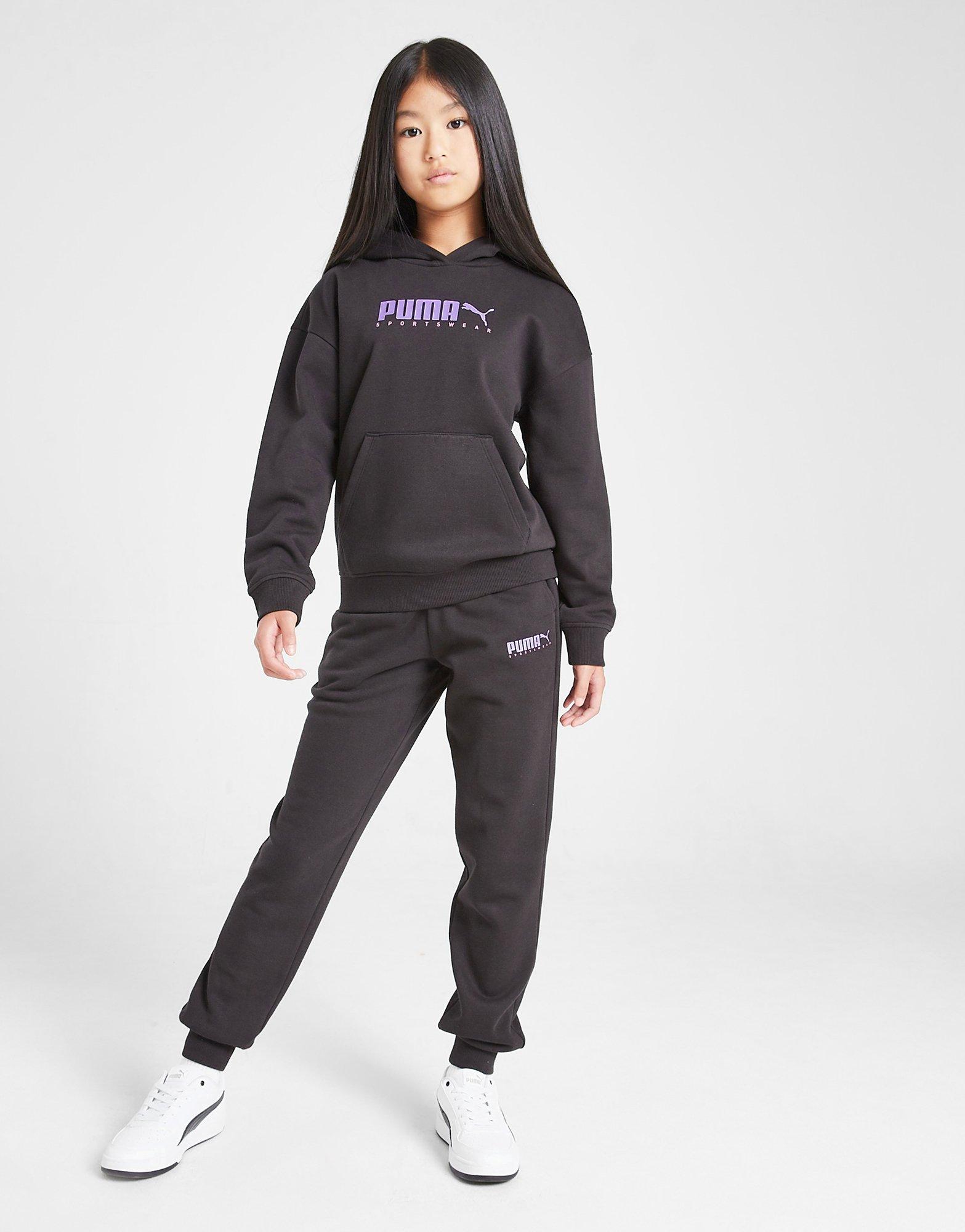 PUMA Girls' Logo Hoodie Junior