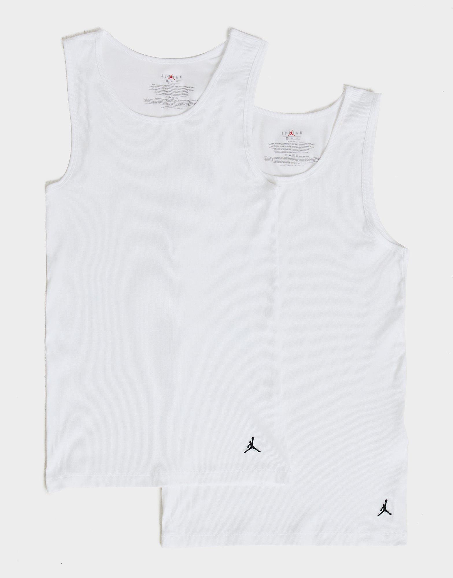White Jordan 2 Pack Flight Tank Tops - JD Sports Global White Jordan 2 Pack Flight Tank Tops - JD Sports Global