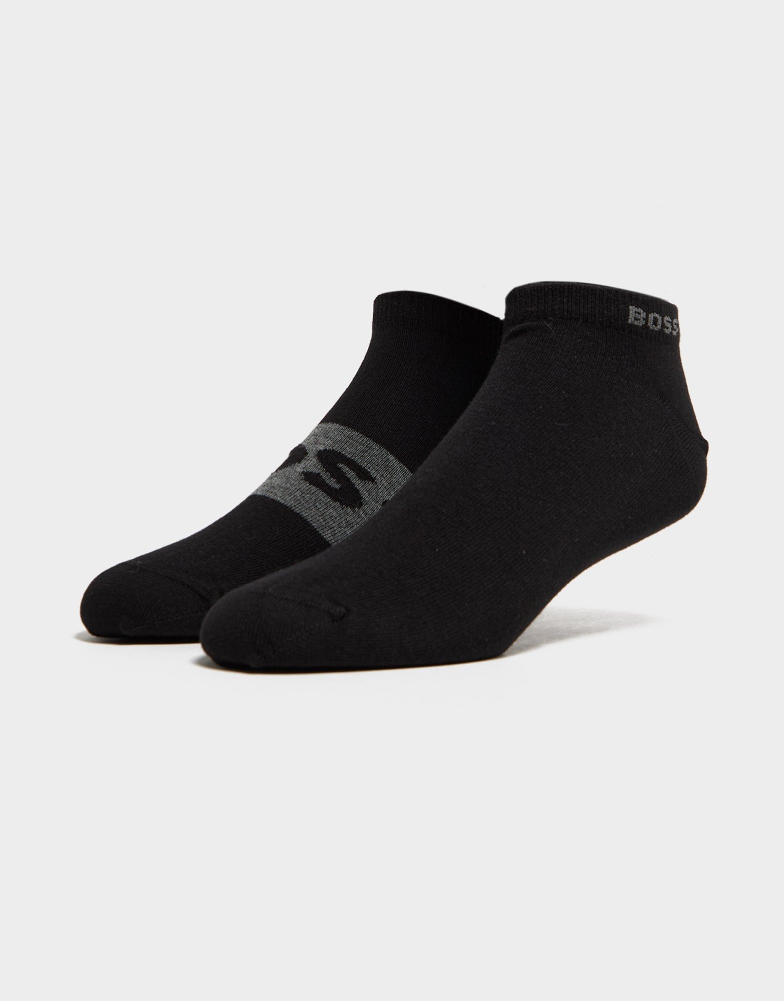 Black BOSS 2 Pack 1/4 Socks | JD Sports UK